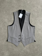 Vintage Reversible Pure Wool Tailored Waistcoat - L - SYLK