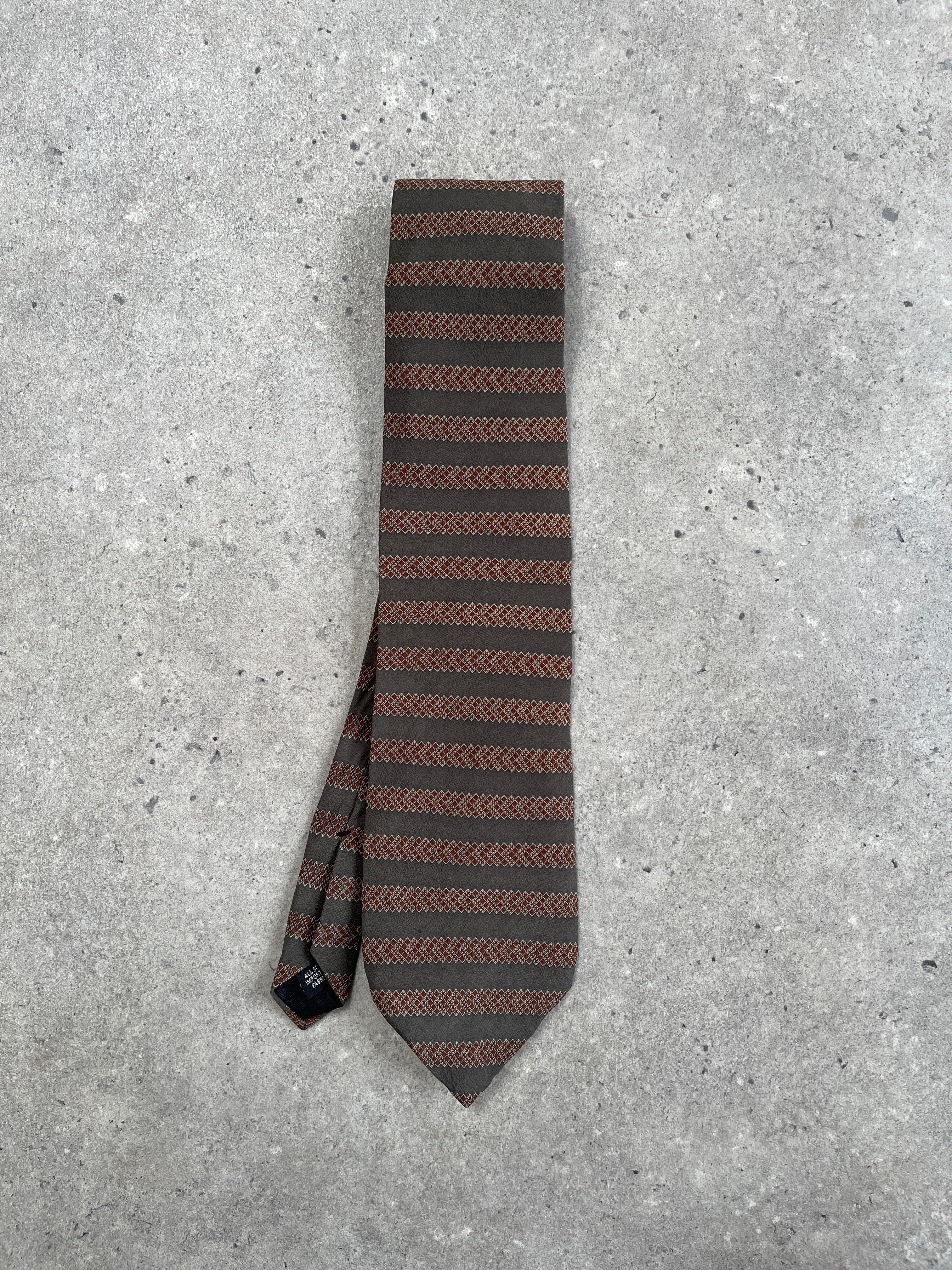 USA Vintage 1990s Pure Silk Striped Tie