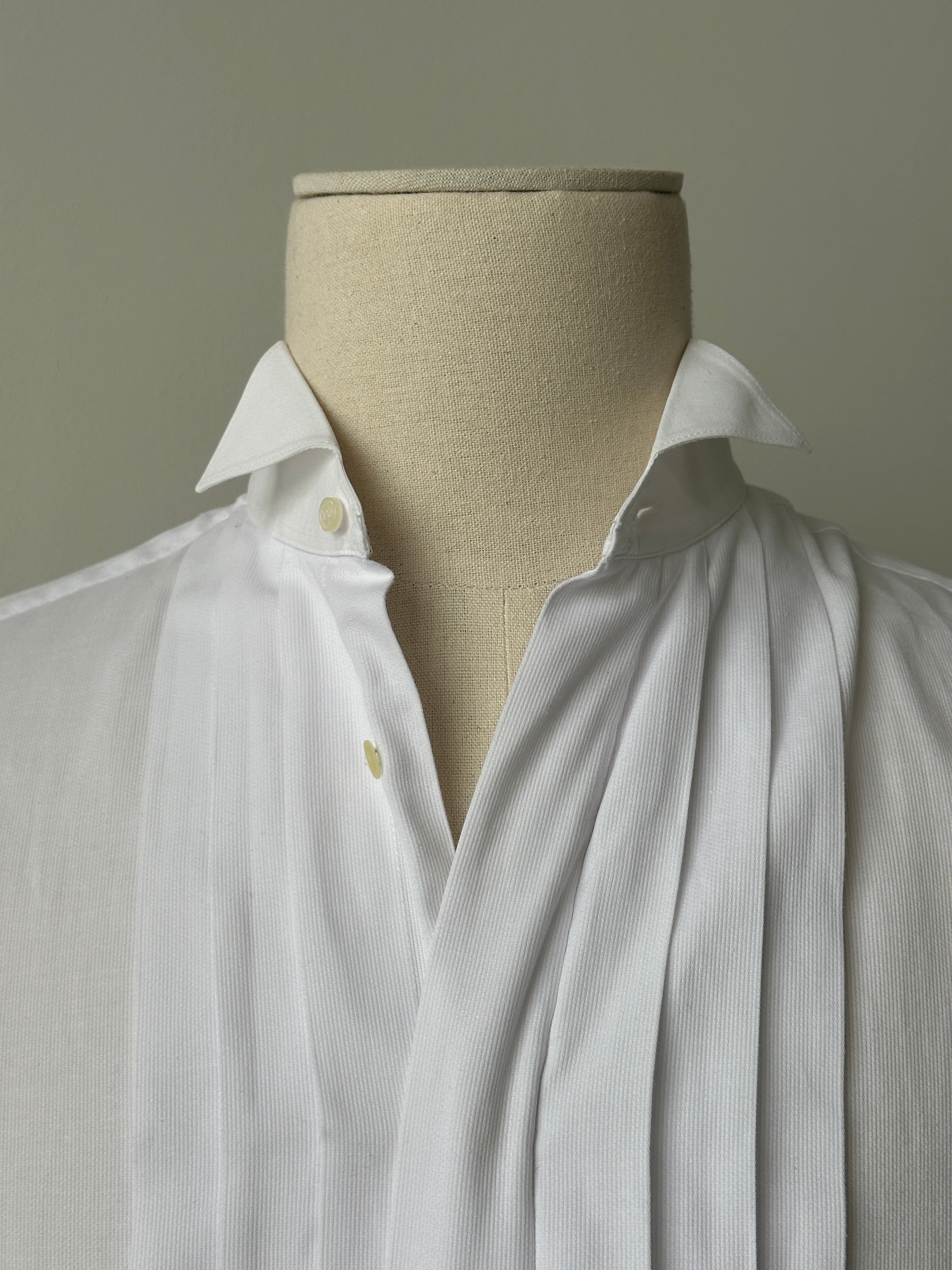 Christian Dior Monsieur 1990s Cotton Tuxedo Shirt - L