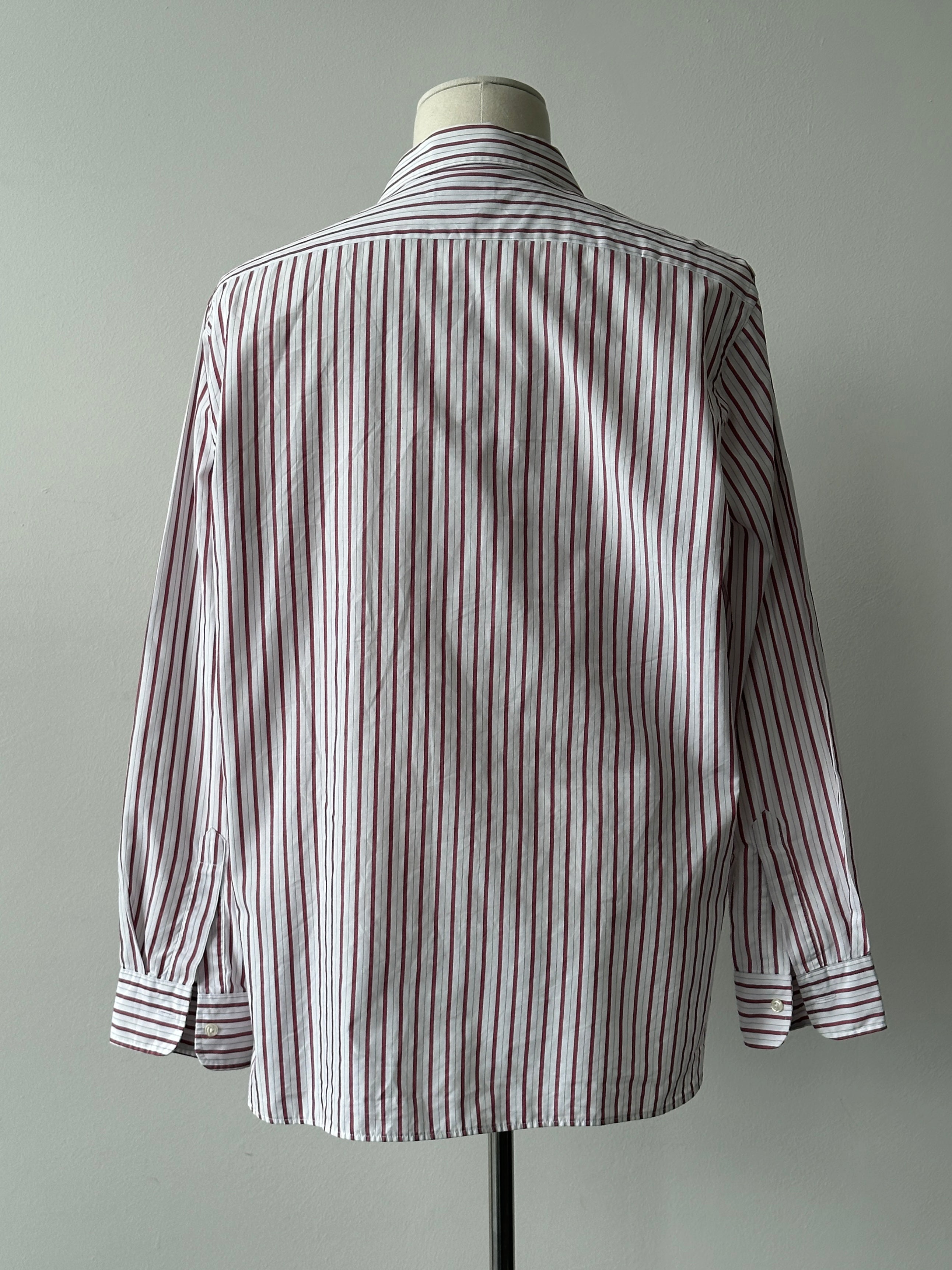 Christian Dior Monsieur 1990s Pure Cotton Striped Shirt - L-XL