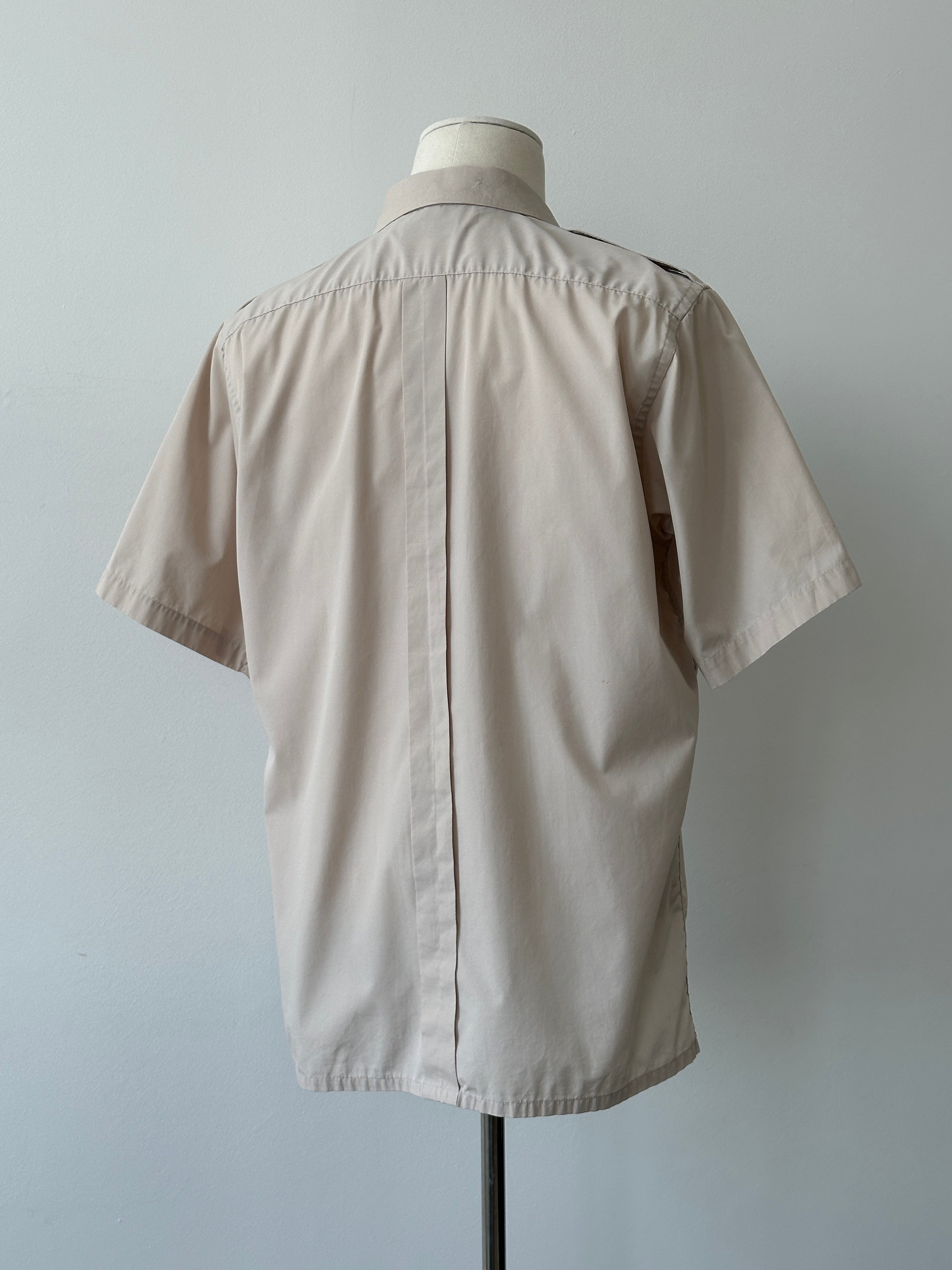 Christian Dior Monsieur 1990s Cotton Short Sleeve Shirt - L