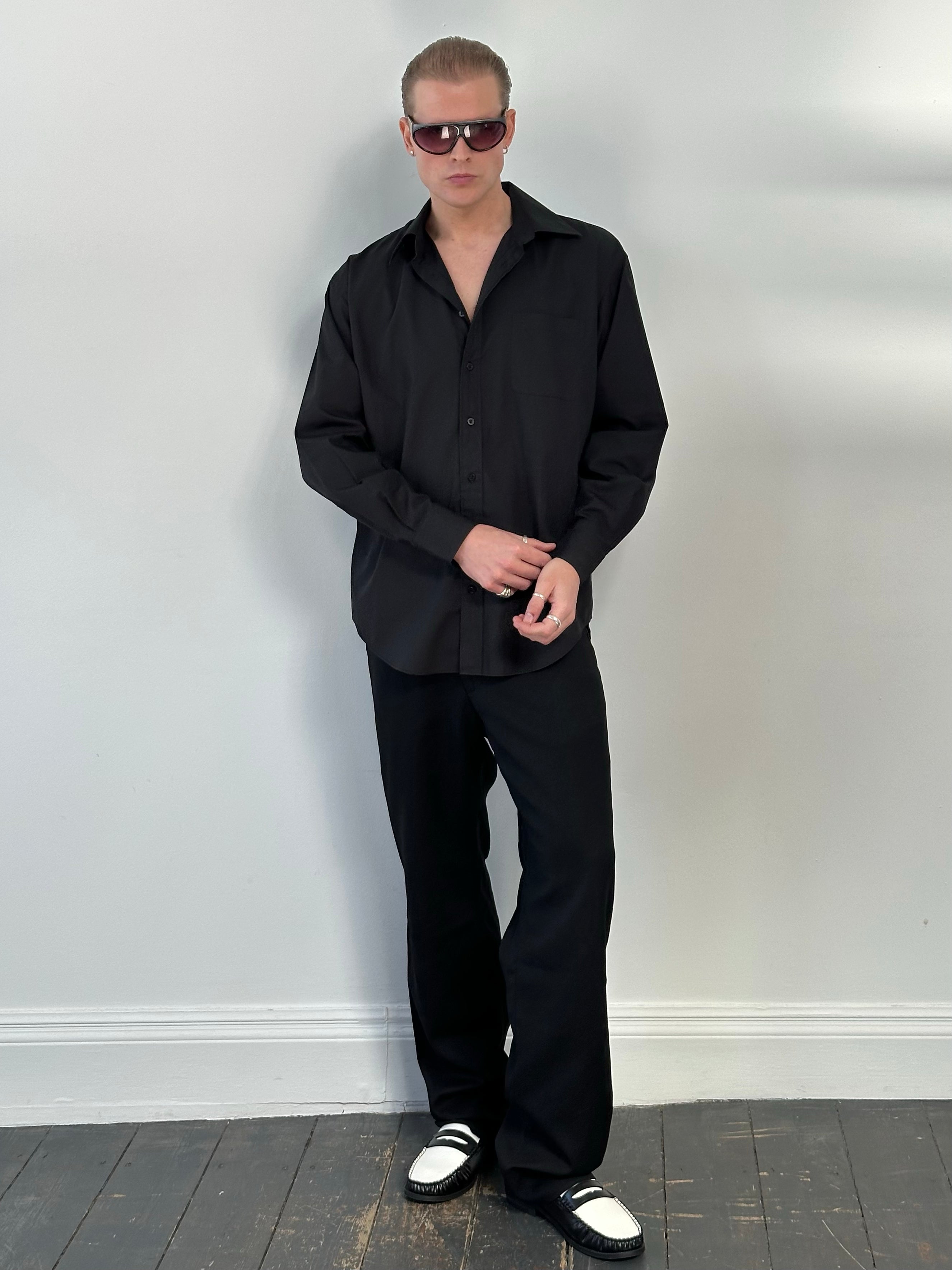Yves Saint Laurent 1990s Cotton Woven Shirt - M/L