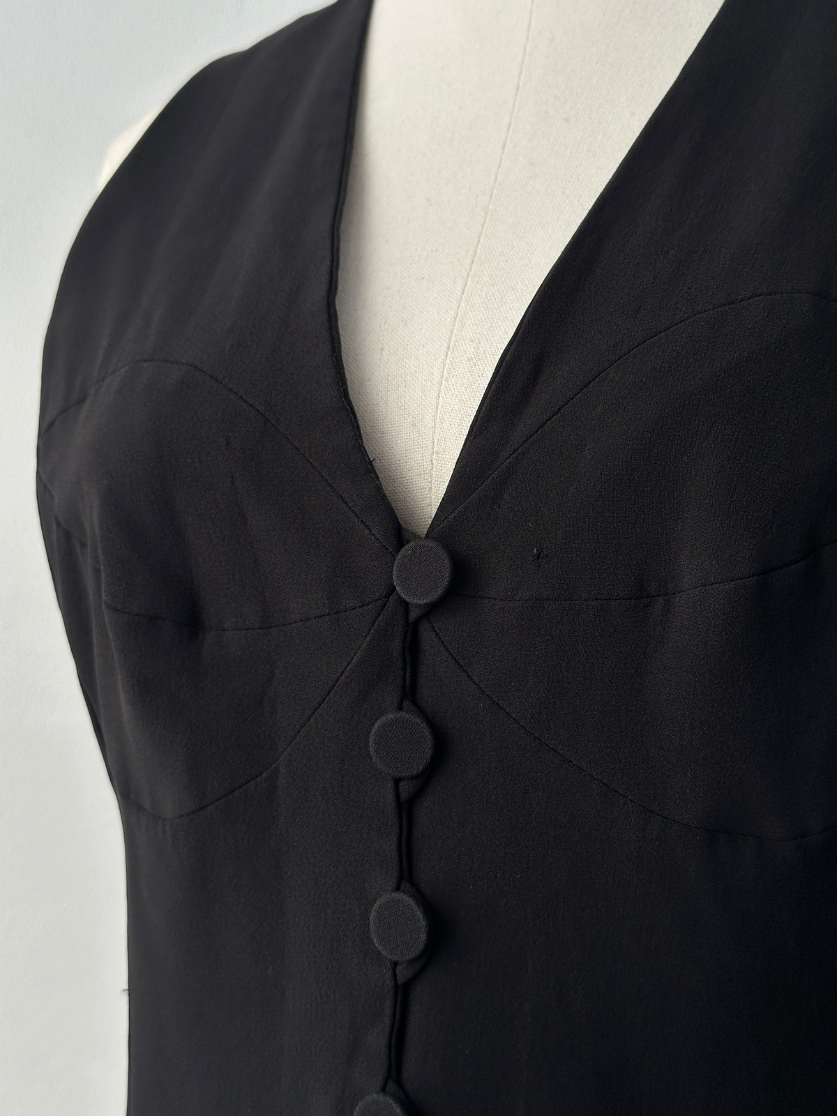 Emporio Armani 1990s Fitted Tailored Single Button Waistcoat - M