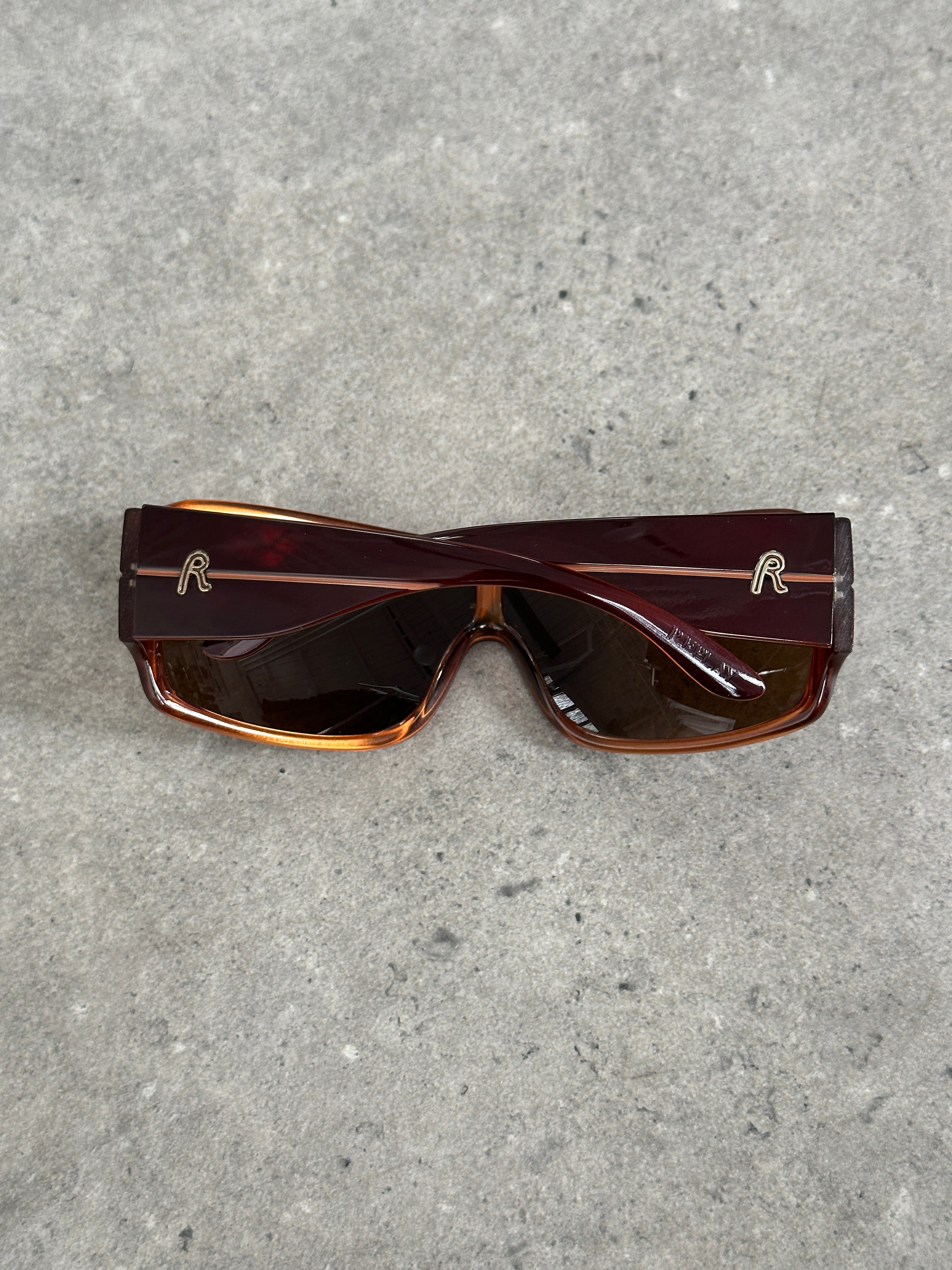 Replay 2000s Oversized Shield Logo Sunglasses