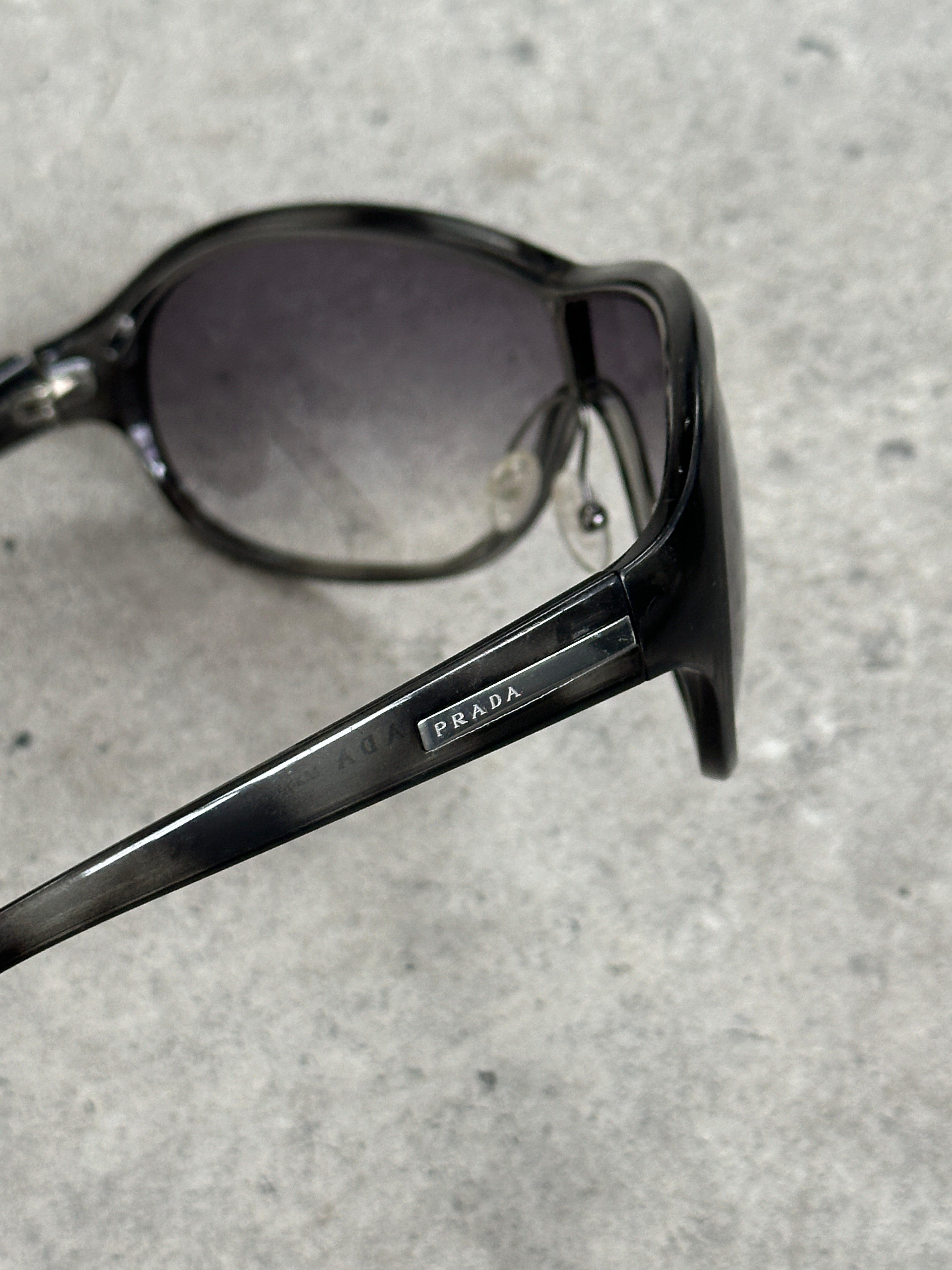 Prada 2000s Wraparound Shield Sunglasses
