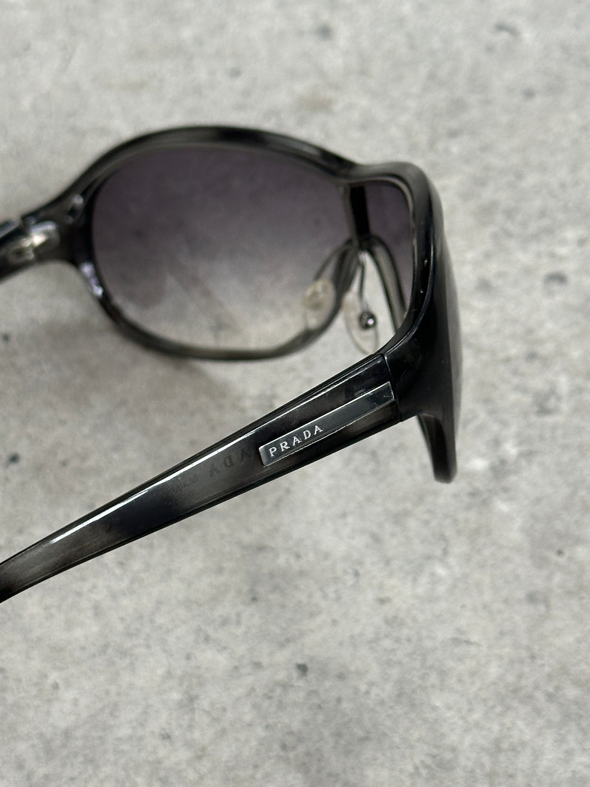 Prada 2000s Wraparound Shield Sunglasses