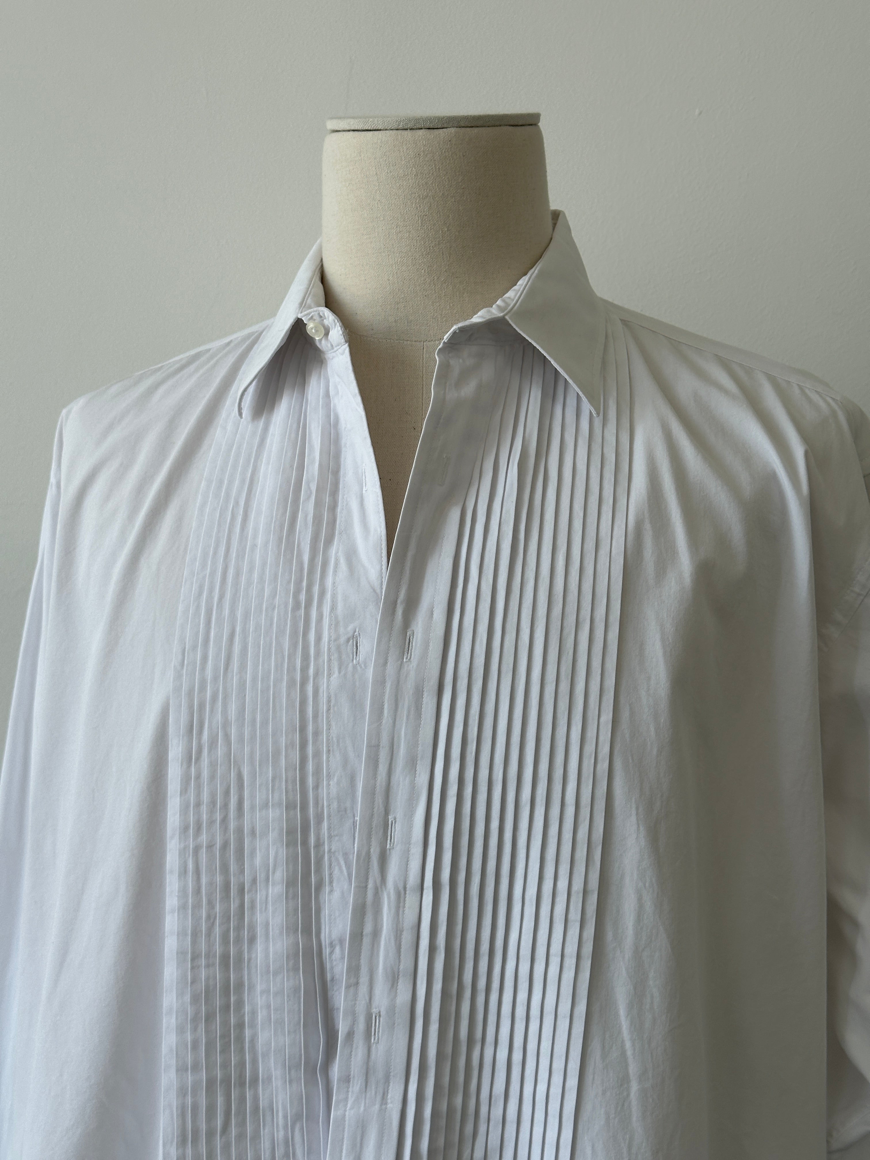 Christian Dior Monsieur 1990s Pure Cotton Tuxedo Shirt - XXL