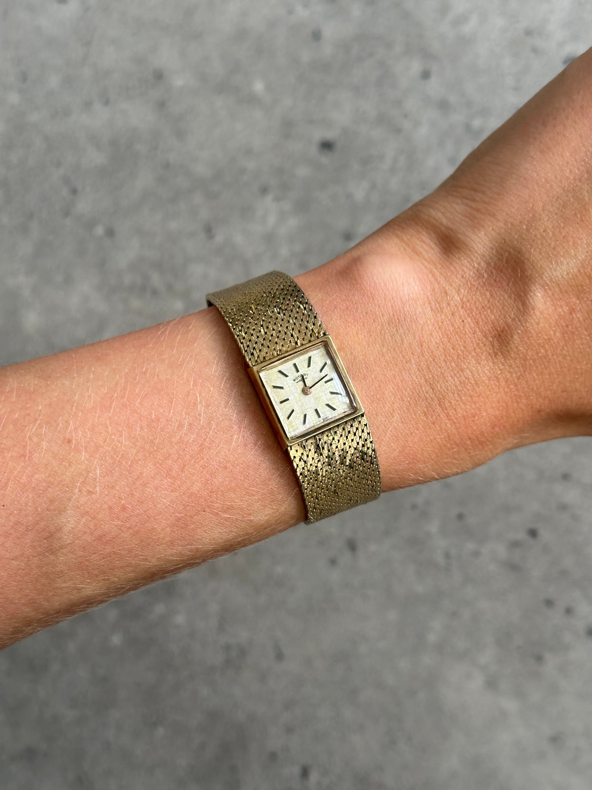 Rotary 1970s Swiss Gold Plated Mechanical Bracelet Watch Watch