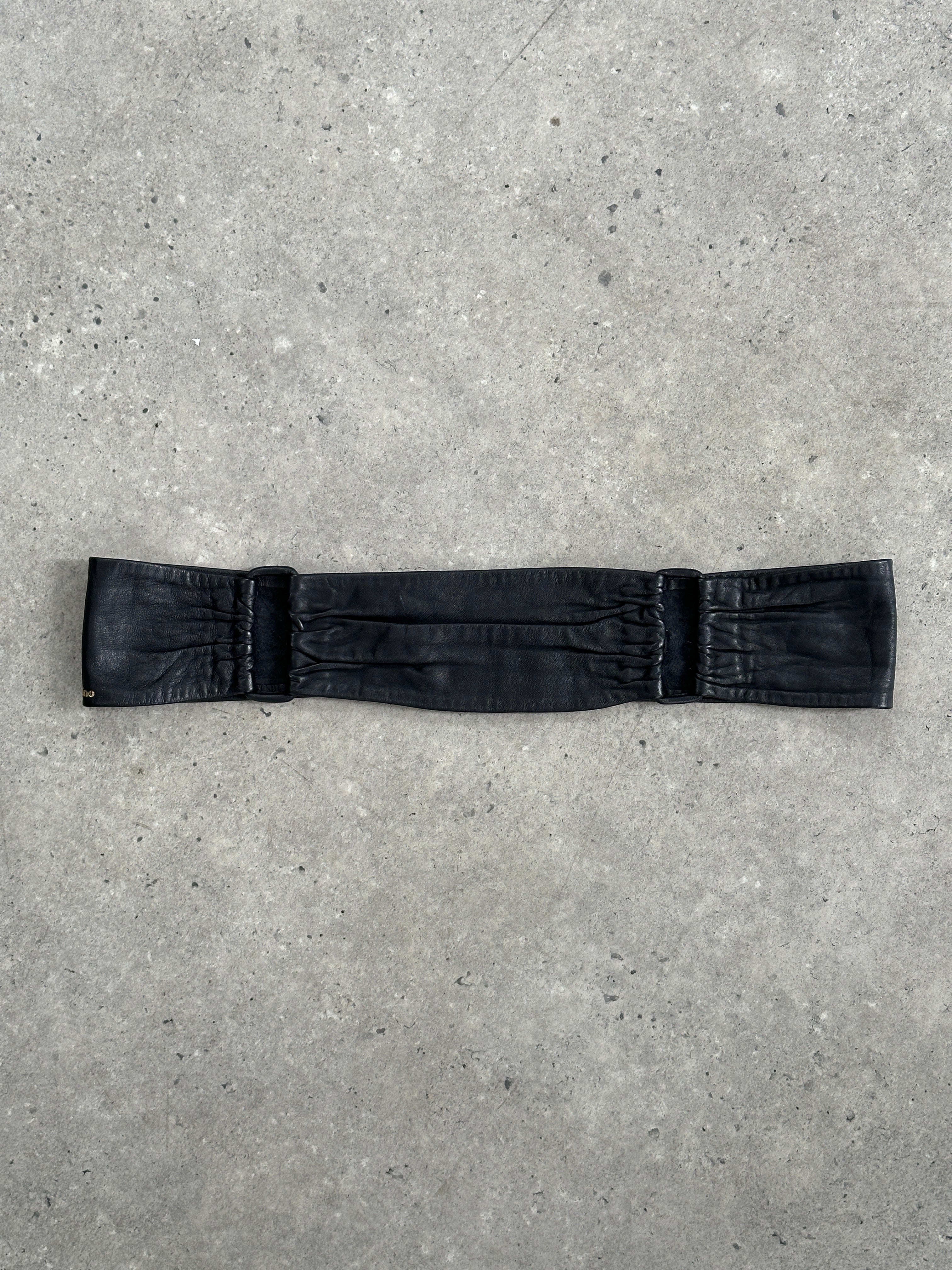 Vintage 1990s Leather Chunky Belt - W32-36