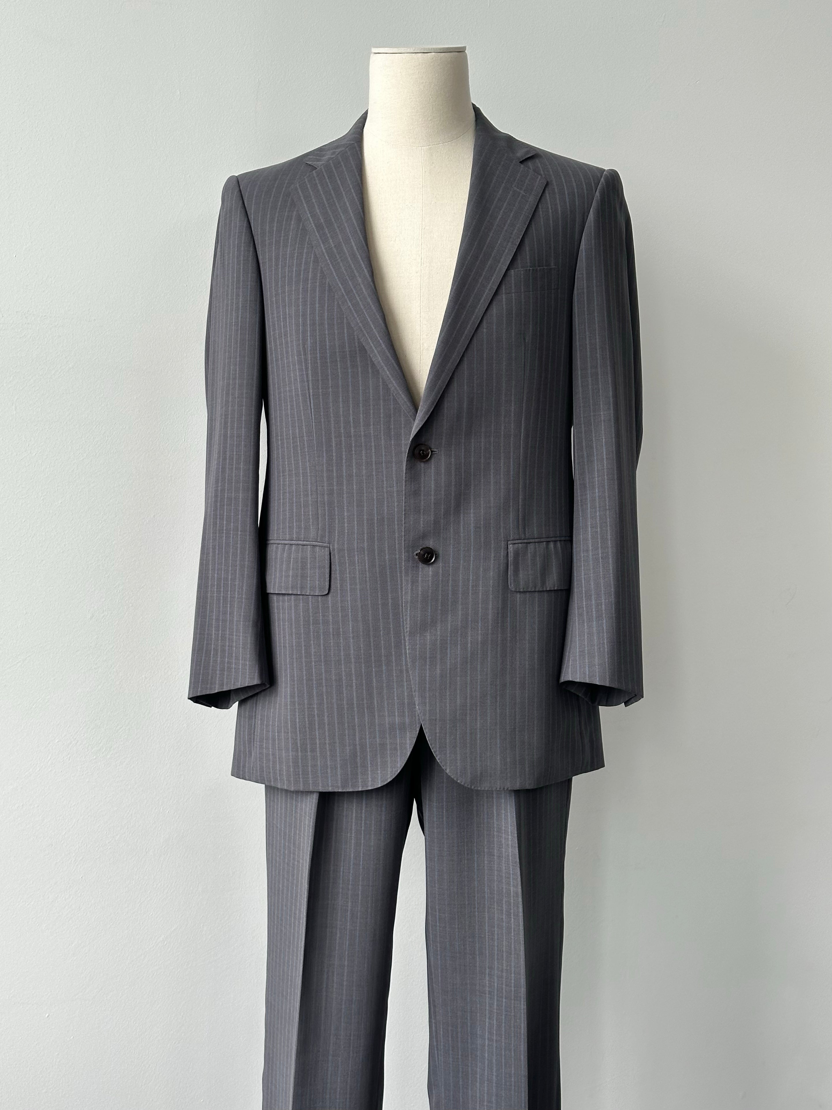 Burberry London 1990s Pure Wool Striped Suit - 40R/W32