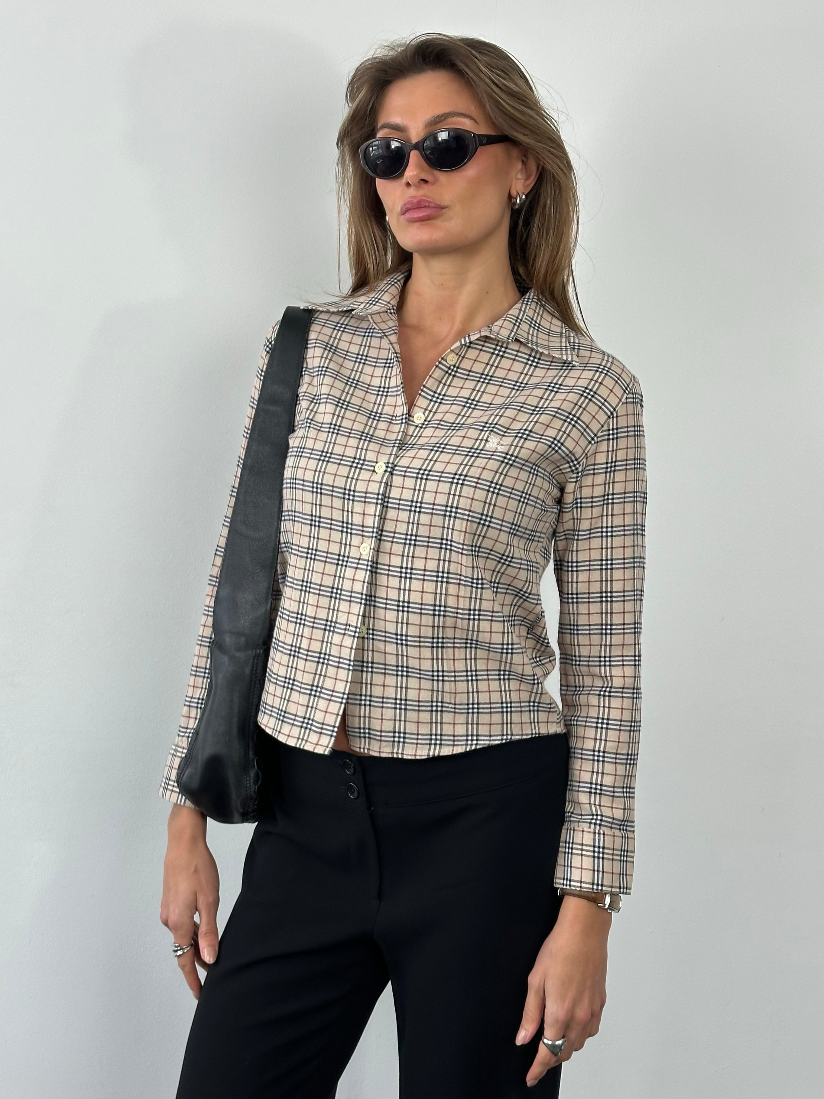 Burberry London 2000s Cotton Check Shirt -