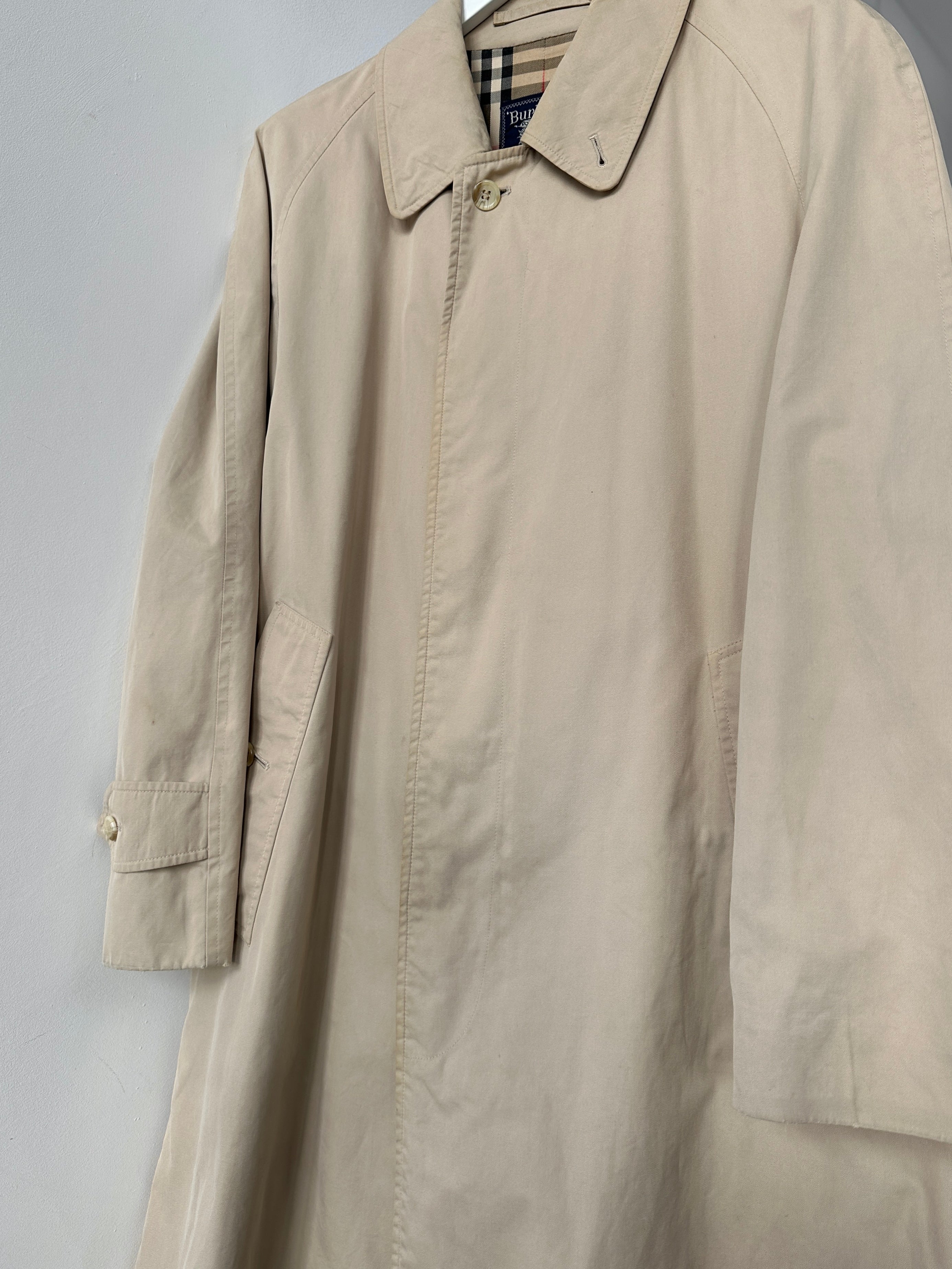 Burberry Nova Check Pure Cotton Trench Coat - S/M - SYLK