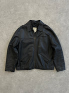 Italian Vinatge Boxy Leather Jacket - M/L - SYLK