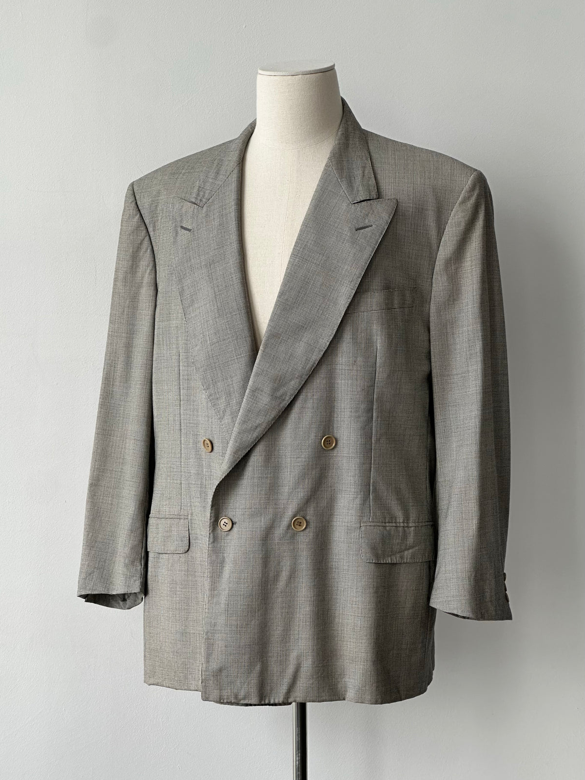 Canali 1980s Pure Wool Double Breasted Blazer - 48L