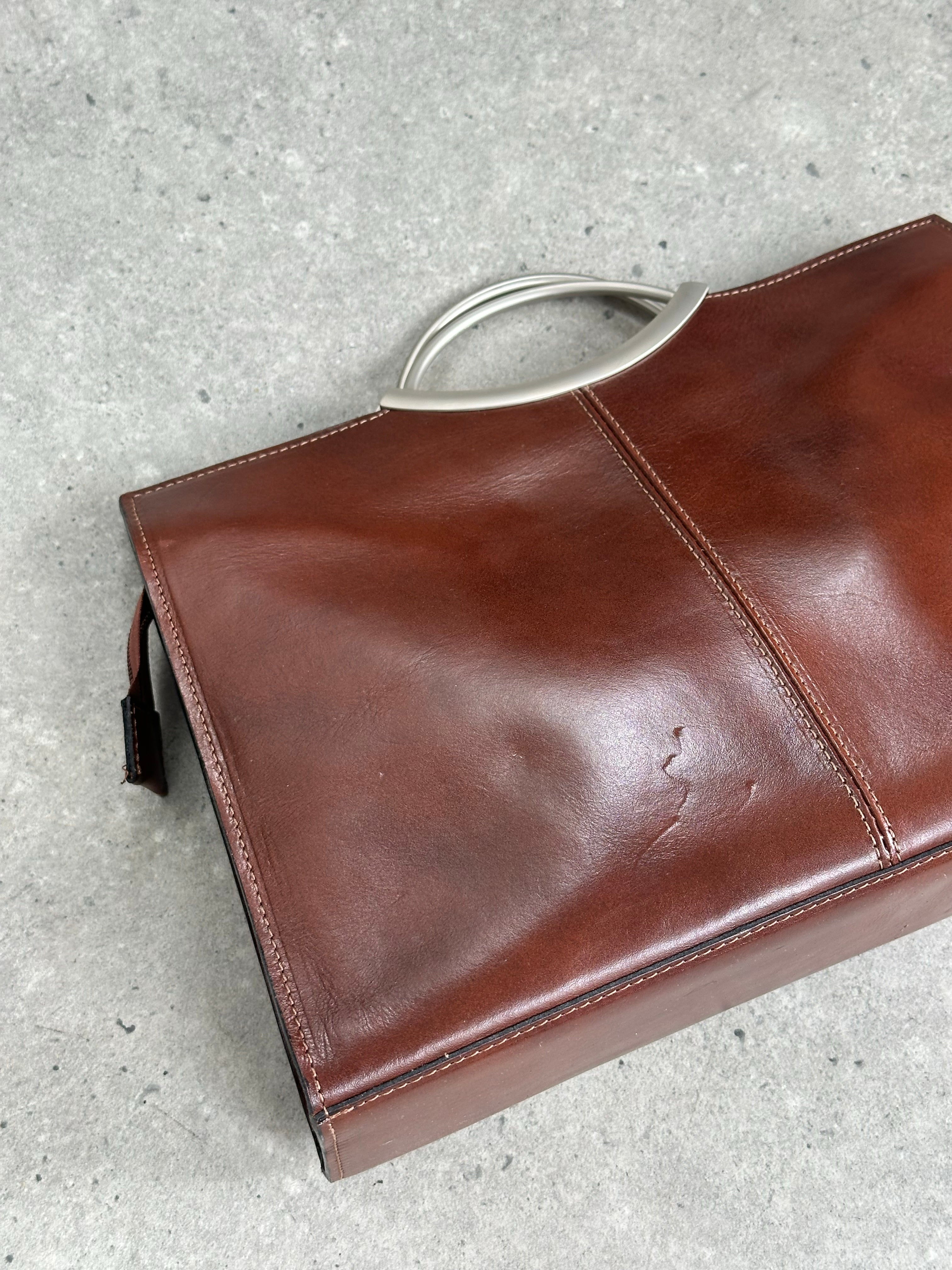 Italian Vintage 1990s Leather Crossbody Bag
