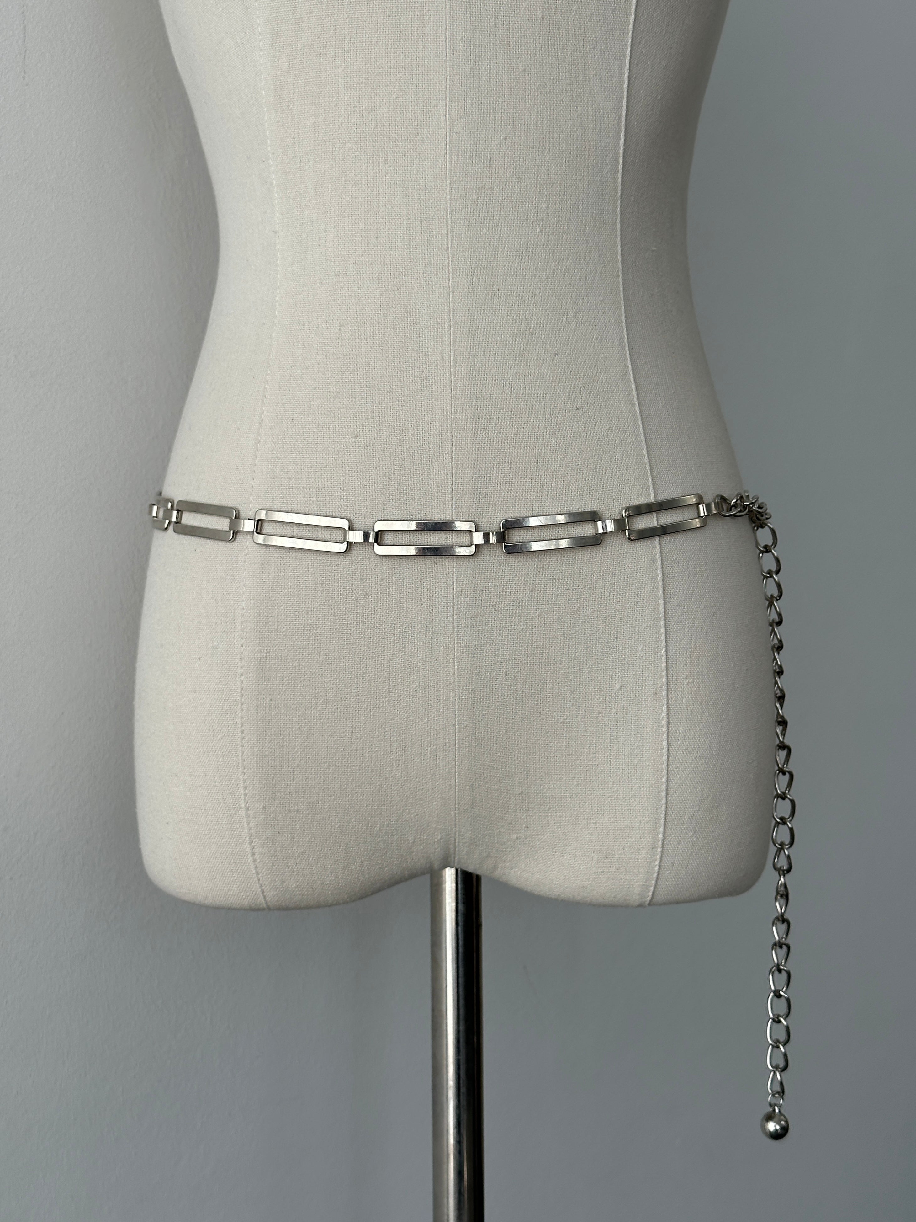 Vintage 2000s Metal Chain Belt - One size