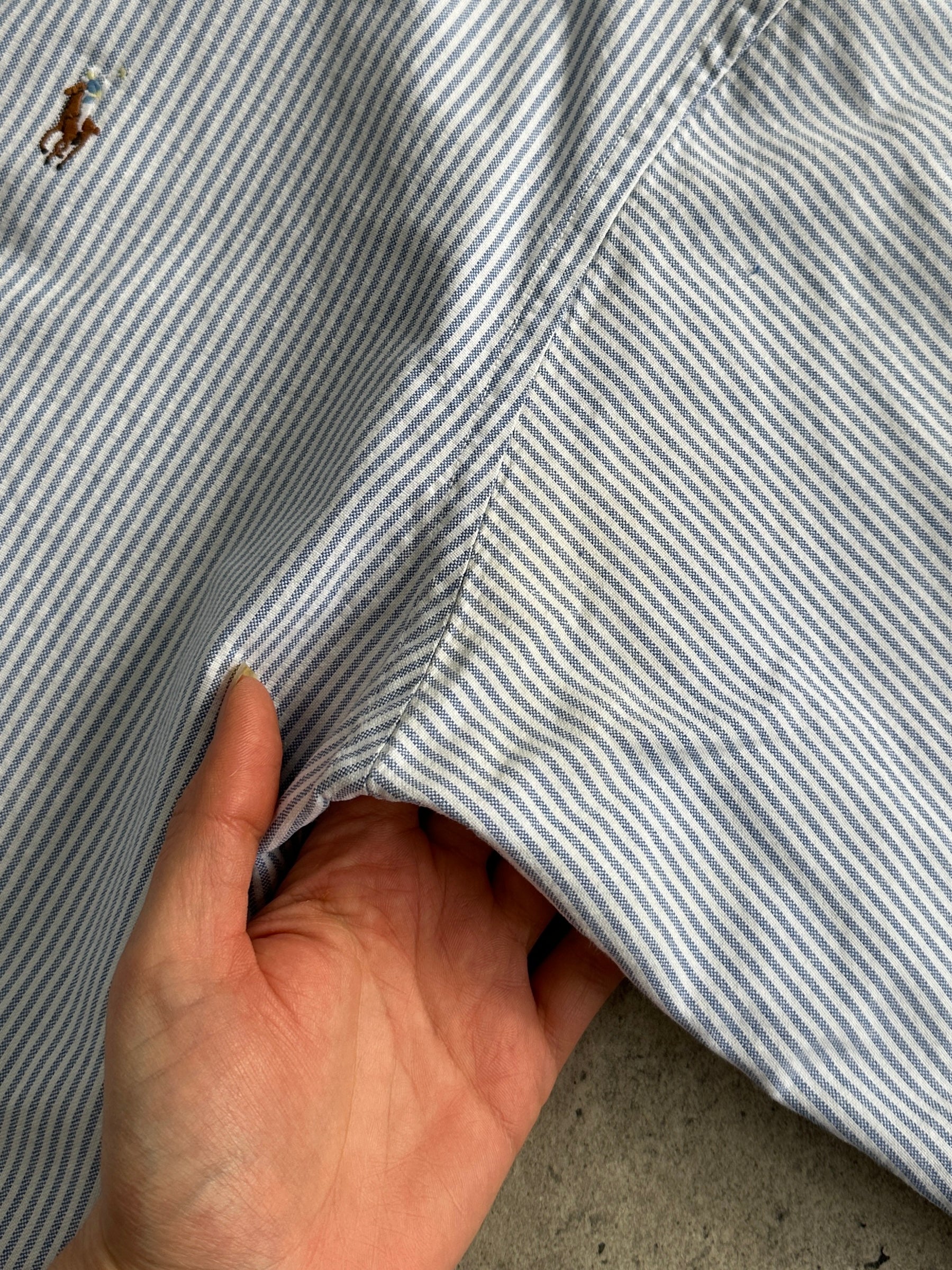 Ralph Lauren Stripe Pure Cotton Logo Shirt - M/L - SYLK