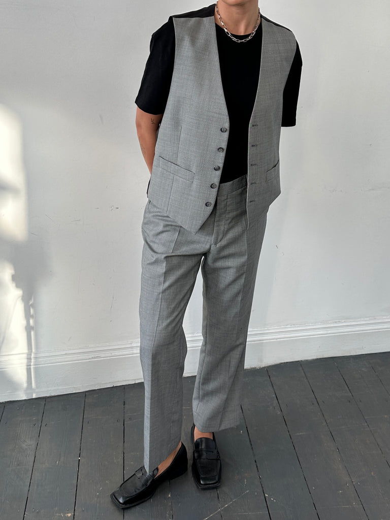 Pierre Cardin Wool Two Piece Suit Set - 40R/W32 - SYLK