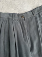 Giorgio Armani High Waisted Tapered Leg Pleated Trousers - W22 - SYLK