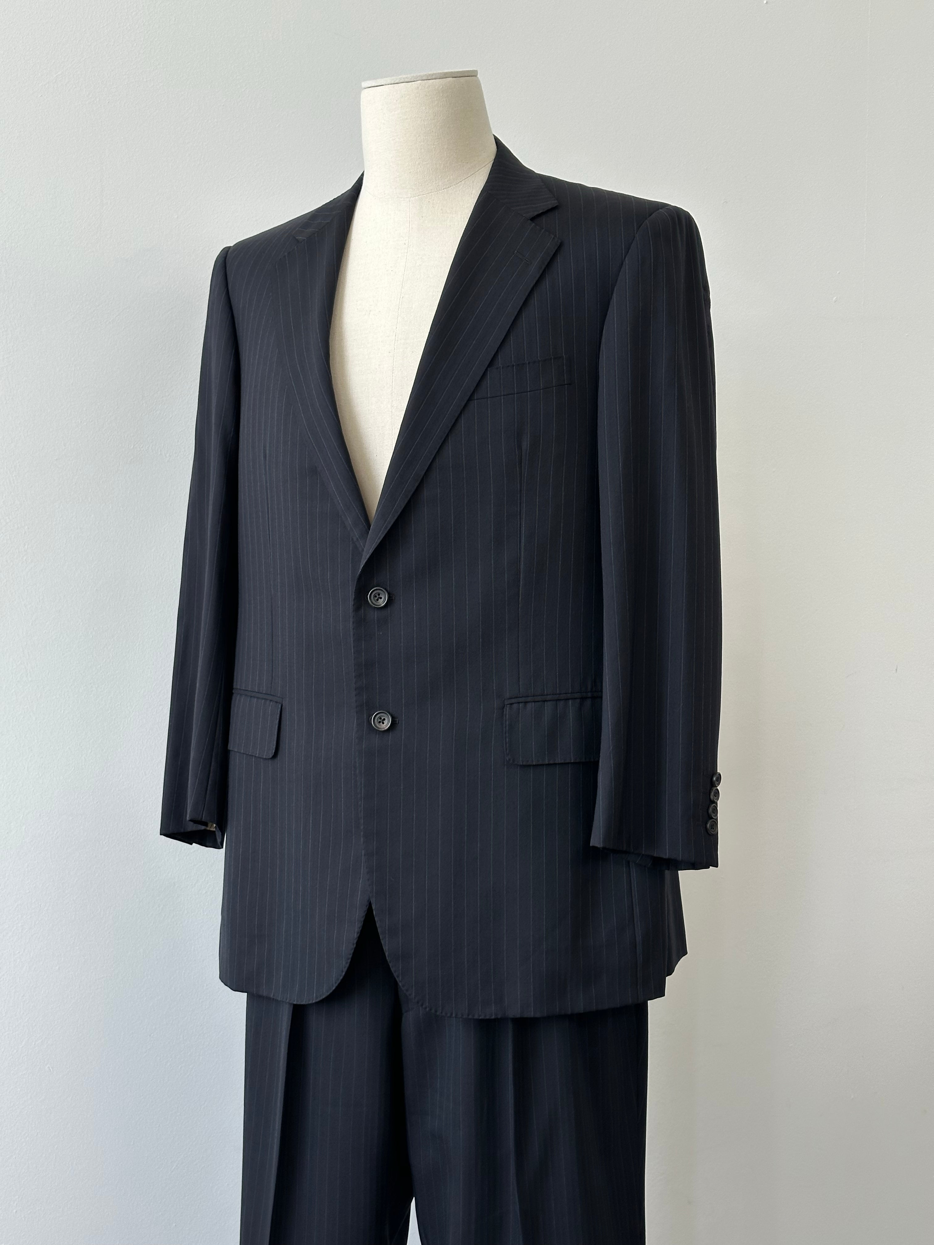 Burberry London Charcoal Pinstripe Two-Piece Suit