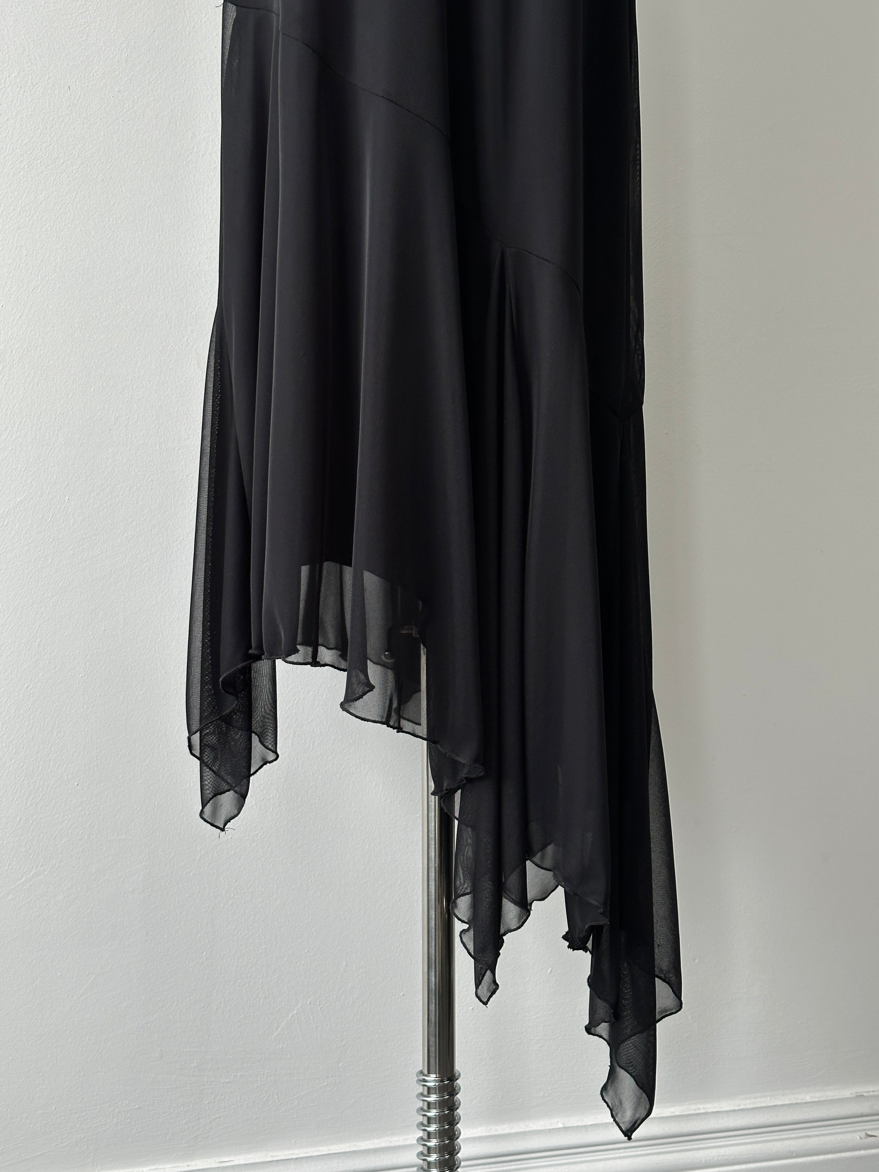Vintage 1990s Asymmetric Maxi Dress - M-L