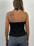 Vintage 2000s Structured Halterneck Top - SYLK