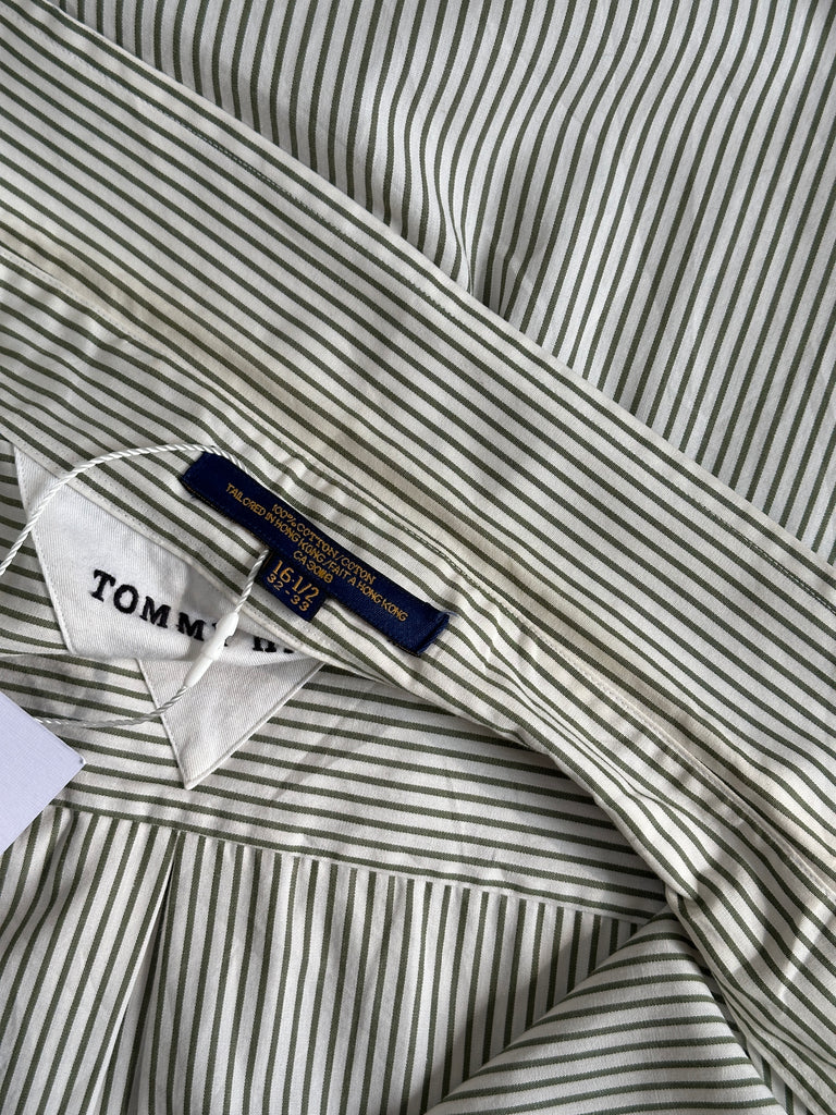 Tommy Hilfiger Stripe Pure Cotton Shirt - L - SYLK