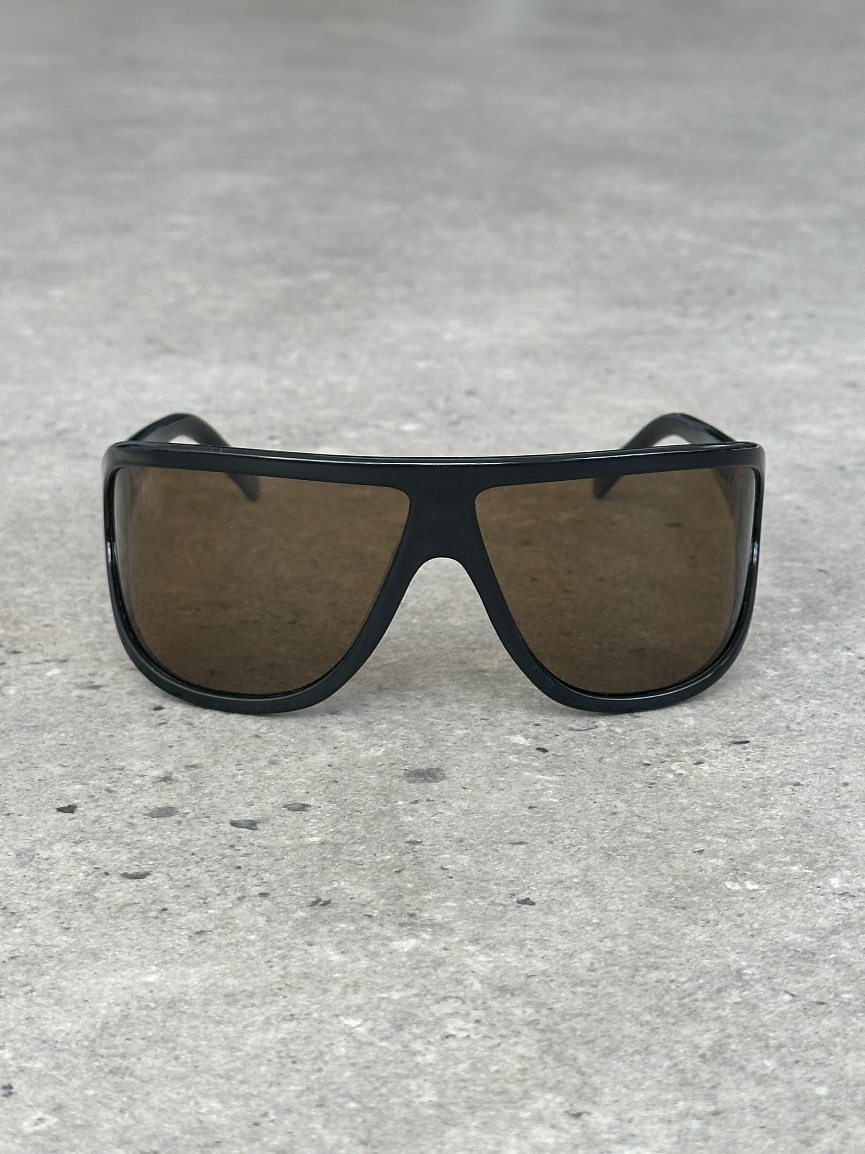 Police 2000s Oversized Shield Wrap Logo Sunglasses