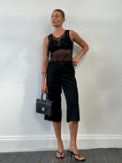 Jaeger Pure Wool Low Waist Straight Leg Culottes - W34 - SYLK
