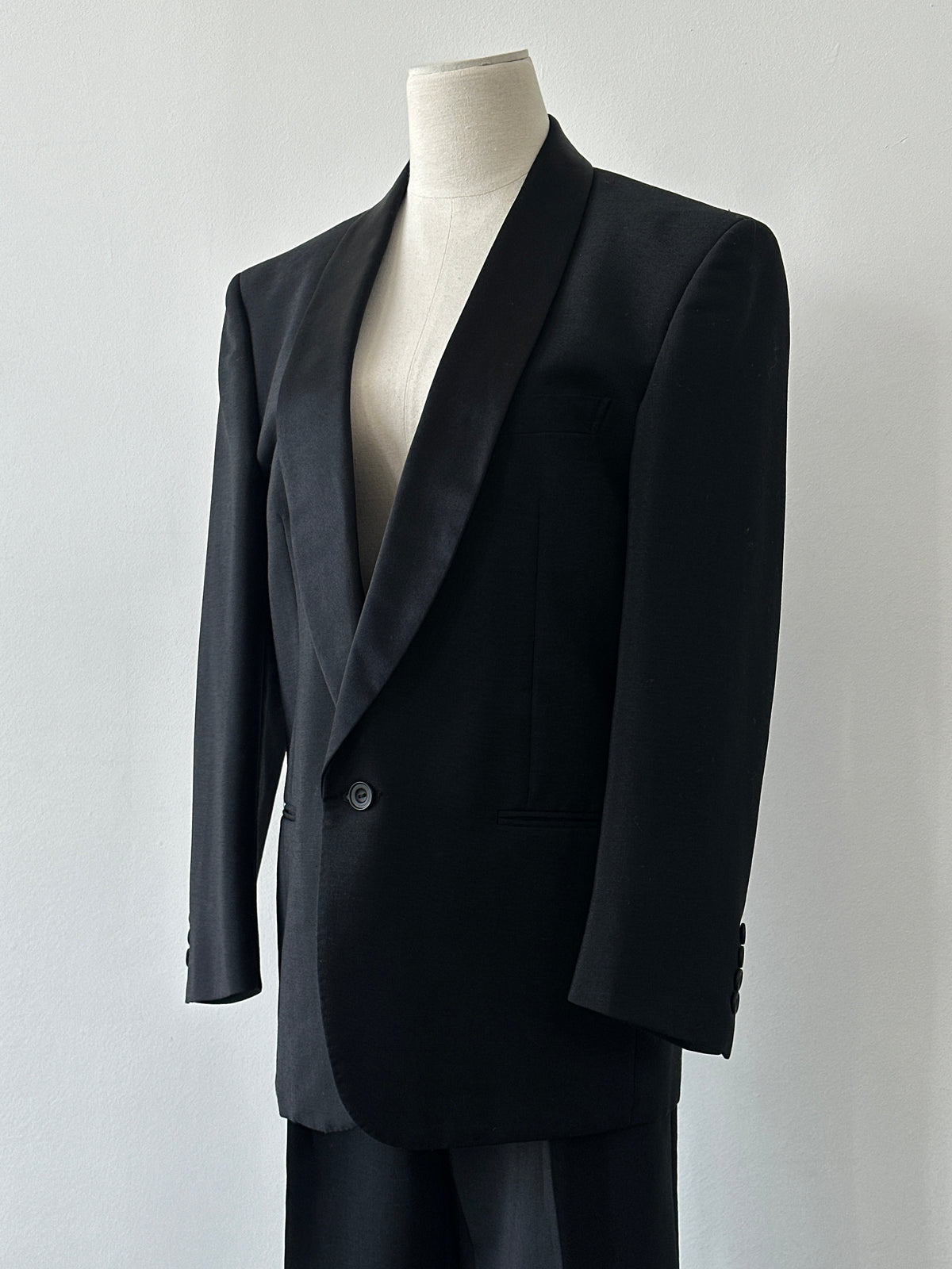 Christian Dior Monsieur 1990s Tuxedo Single Breasted Suit - 38S/W30