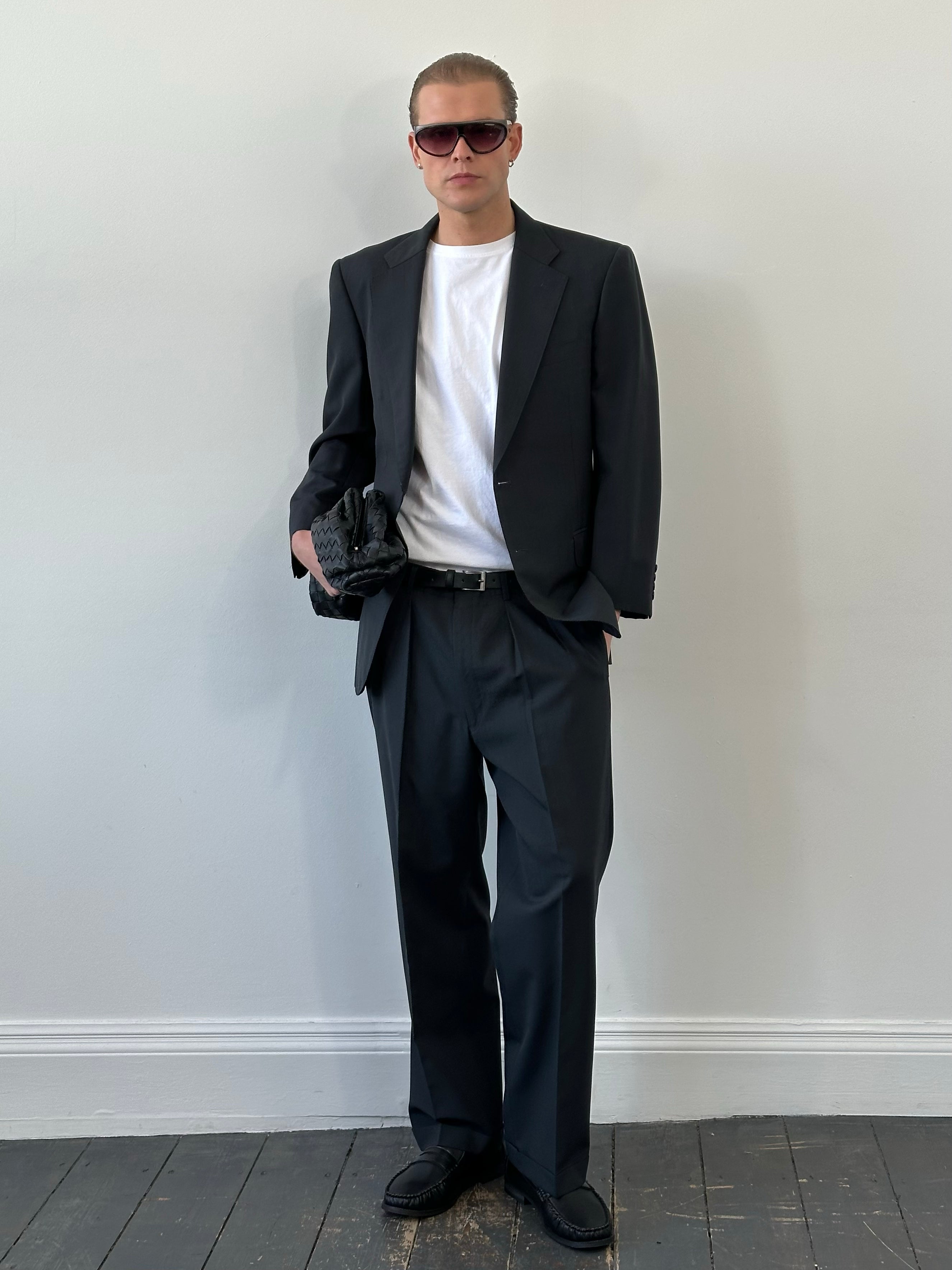 Burberry 1990s Pure Wool Single Breasted Suit - 40S/W36