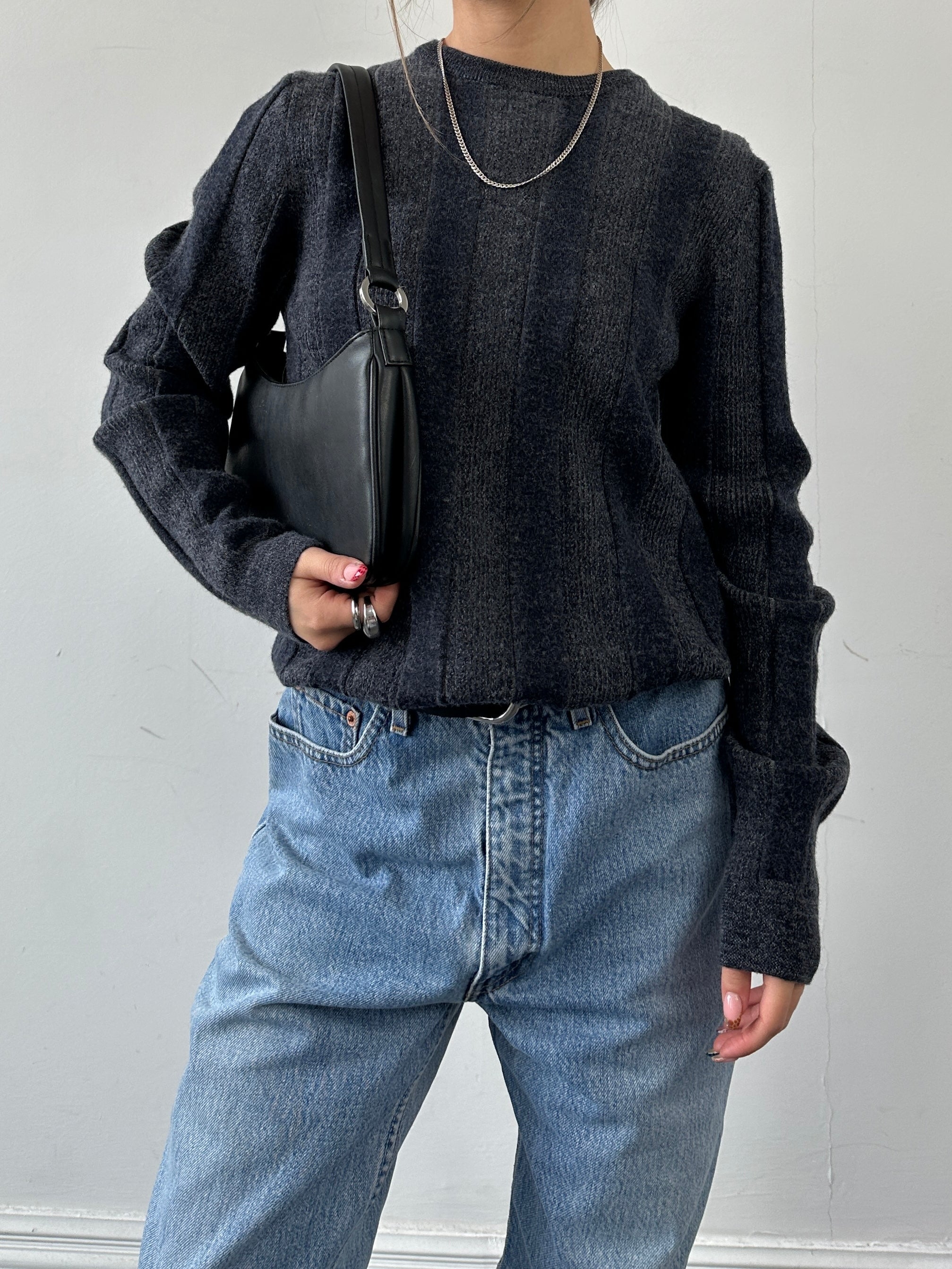 Armani Virgin Wool Stripe Jumper - S - SYLK