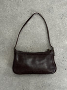 Vintage Faux Leather Shoulder Bag - SYLK