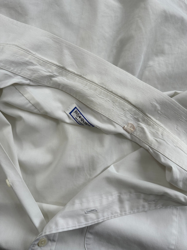 Yves Saint Laurent Cotton Logo Shirt - L - SYLK