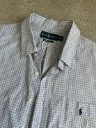 Ralph Lauren Check Pure Cotton Logo Shirt - XL - SYLK