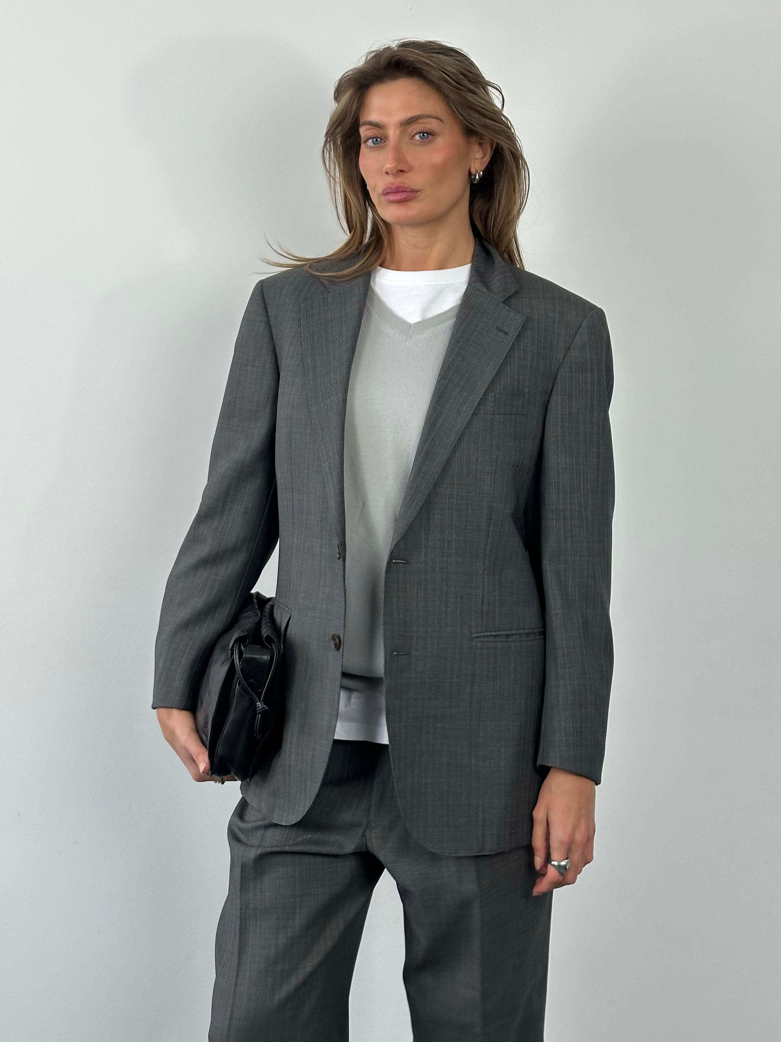 Burberry London 1990s Pure Wool Single Breasted Suit - 36S/M