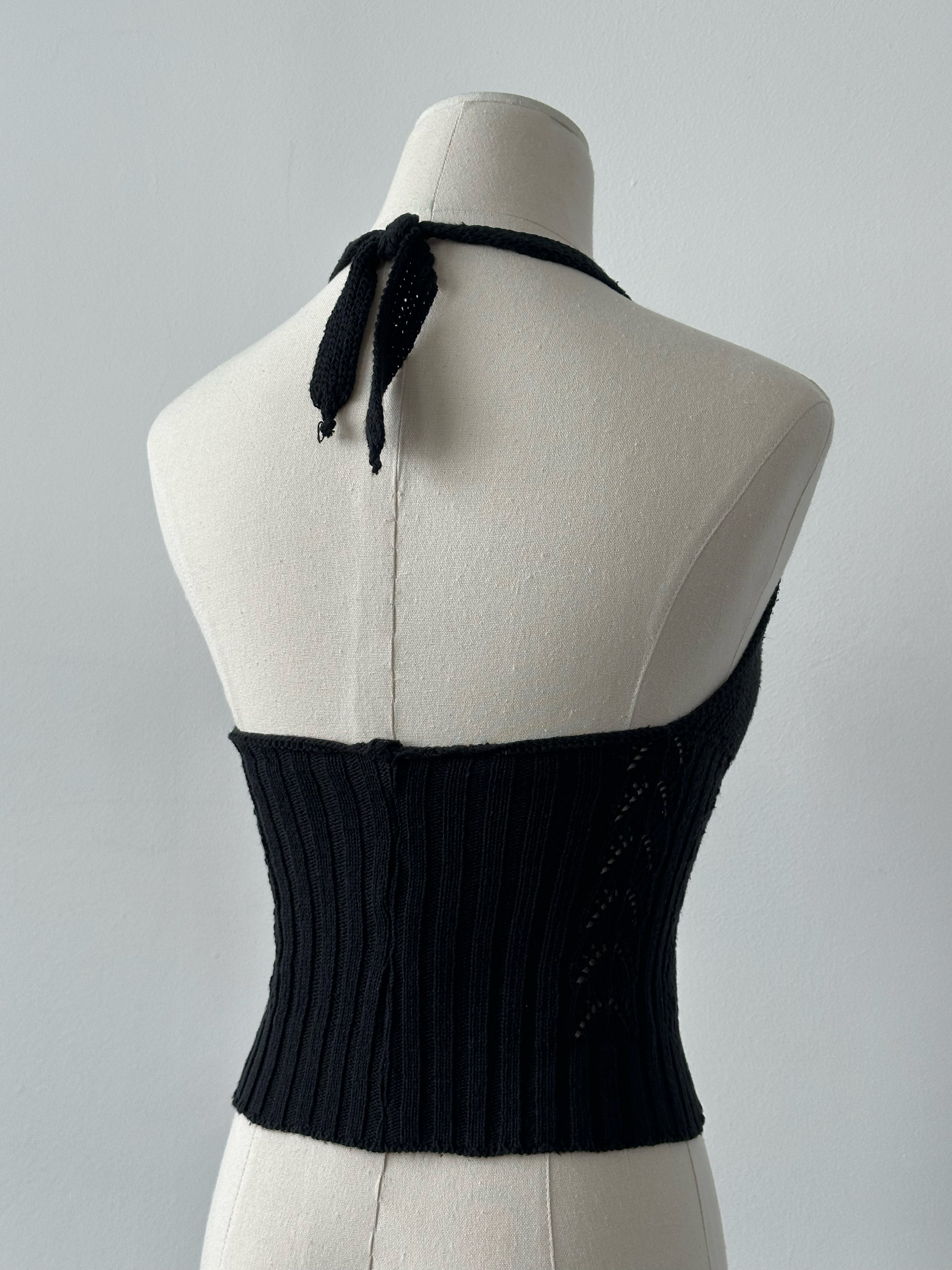 Vintage 1990s Cotton Knit Top - S