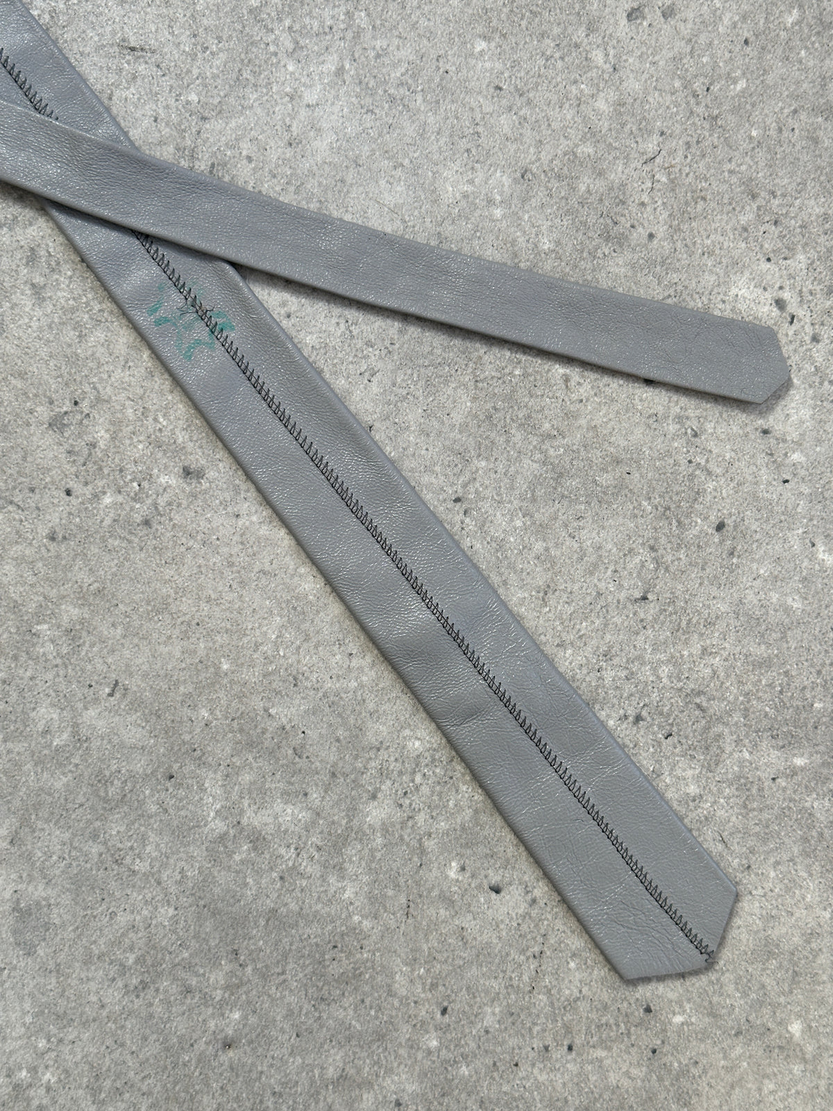 Vintage 1990s Leather Slim Tie