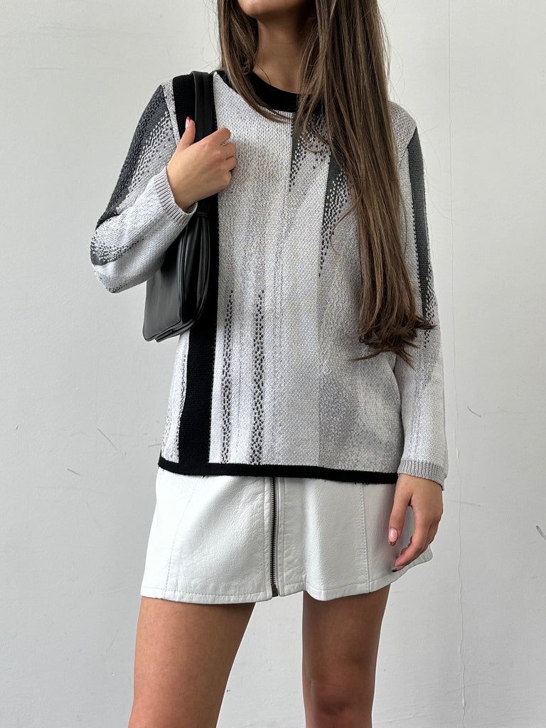 Helmut Lang Petite Abstract Print Cotton Silk Jumper - XS - SYLK