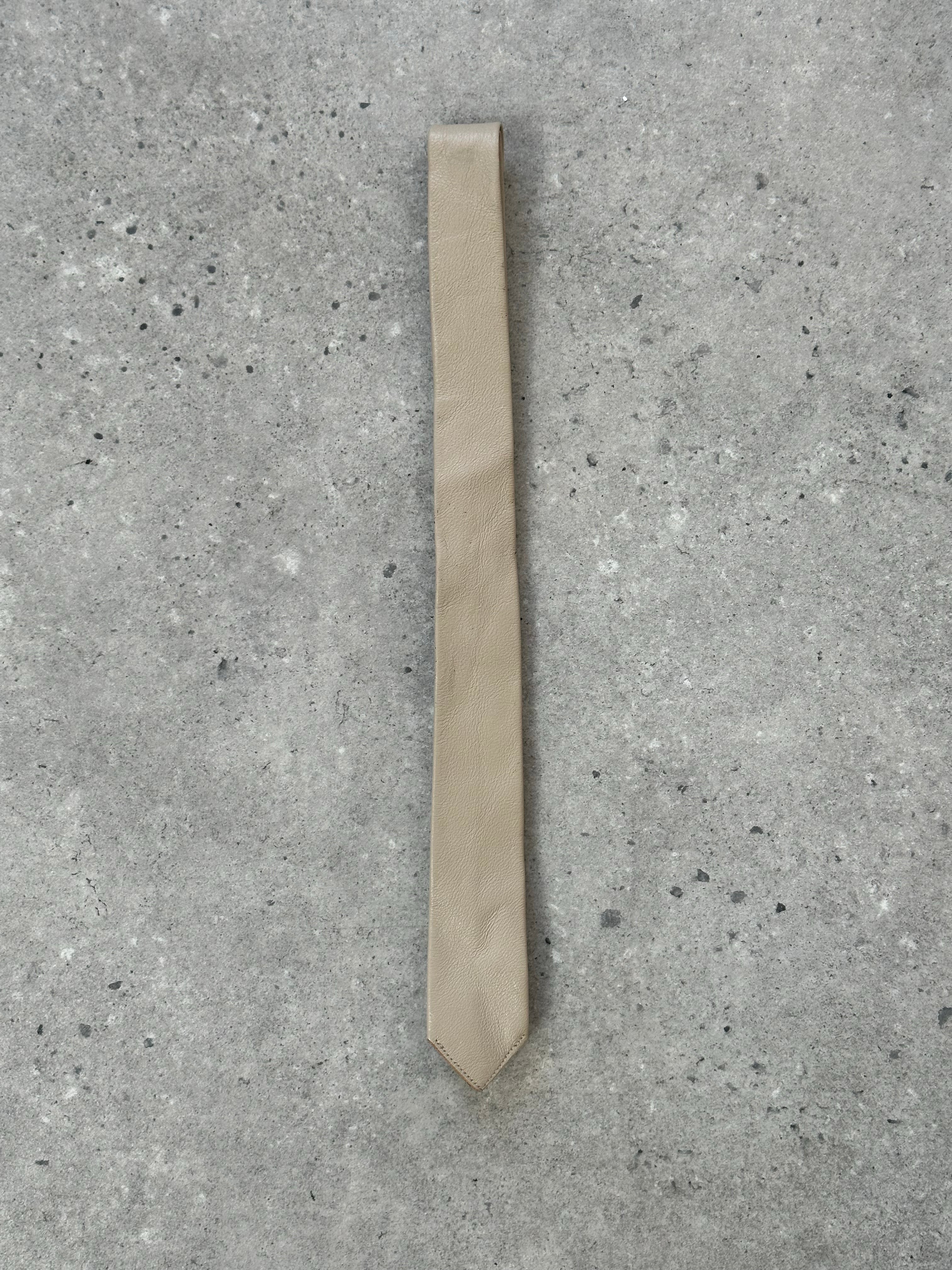 Vintage 1990s Leather Slim Tie