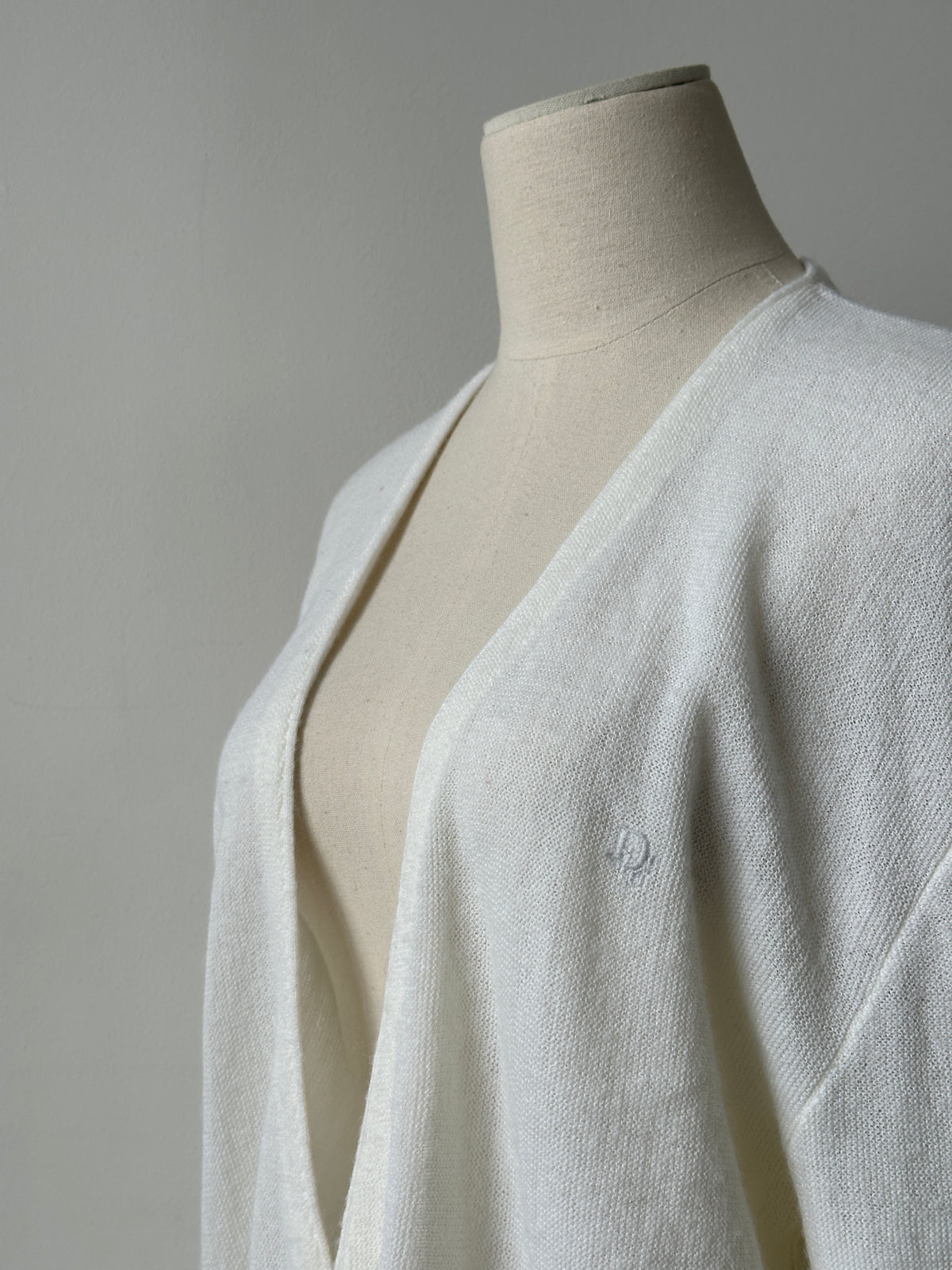 Christian Dior 1990s Knit Logo Cardigan - XL