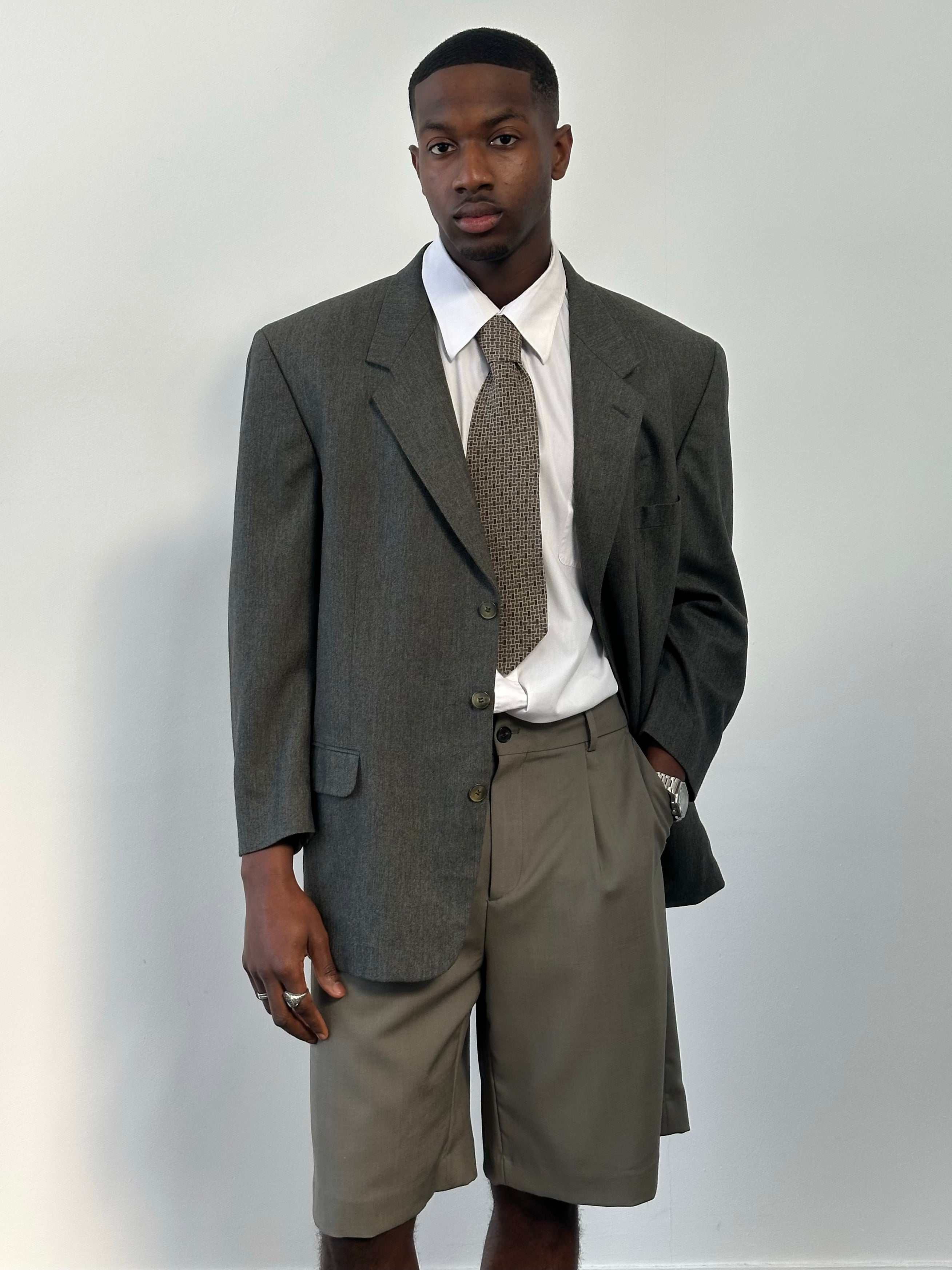 Yves Saint Laurent Pour Homme 1990s Pure Wool Single Breasted Blazer - 46R/XL