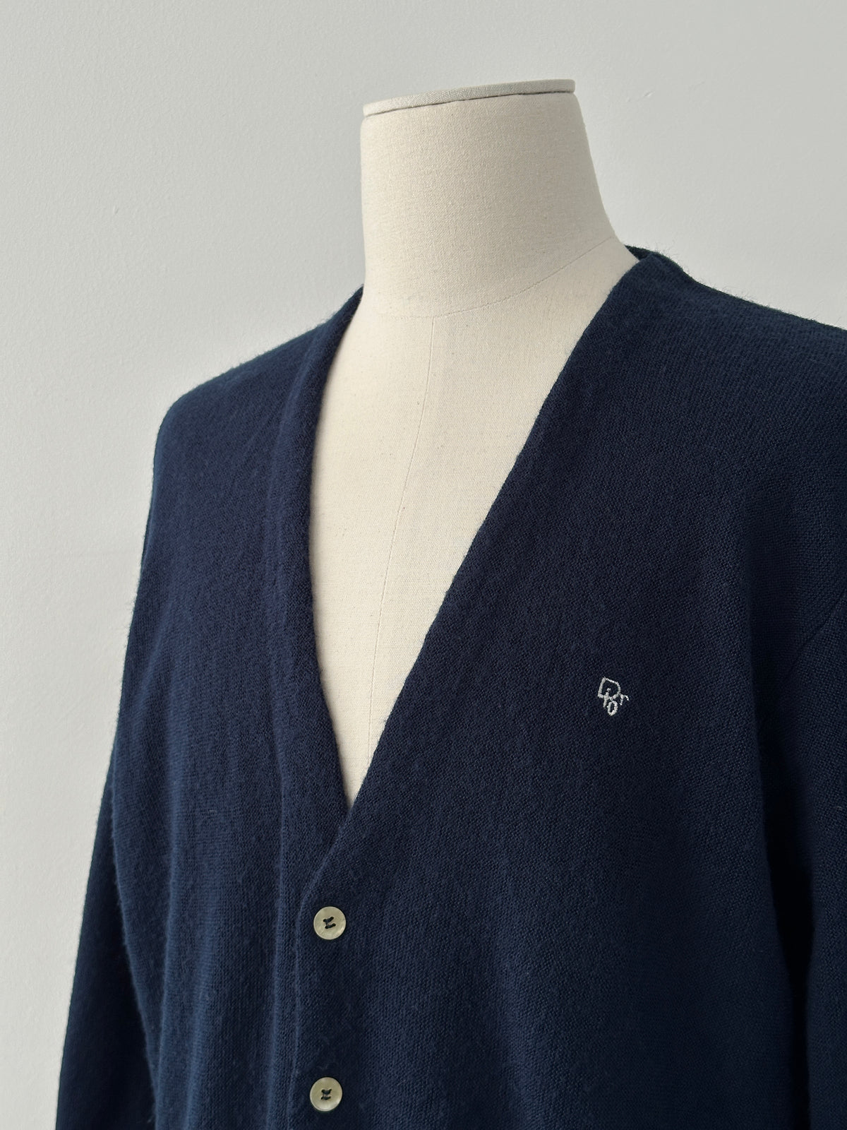 Christian Dior Monsieur 1990s Knit Logo Cardigan - M