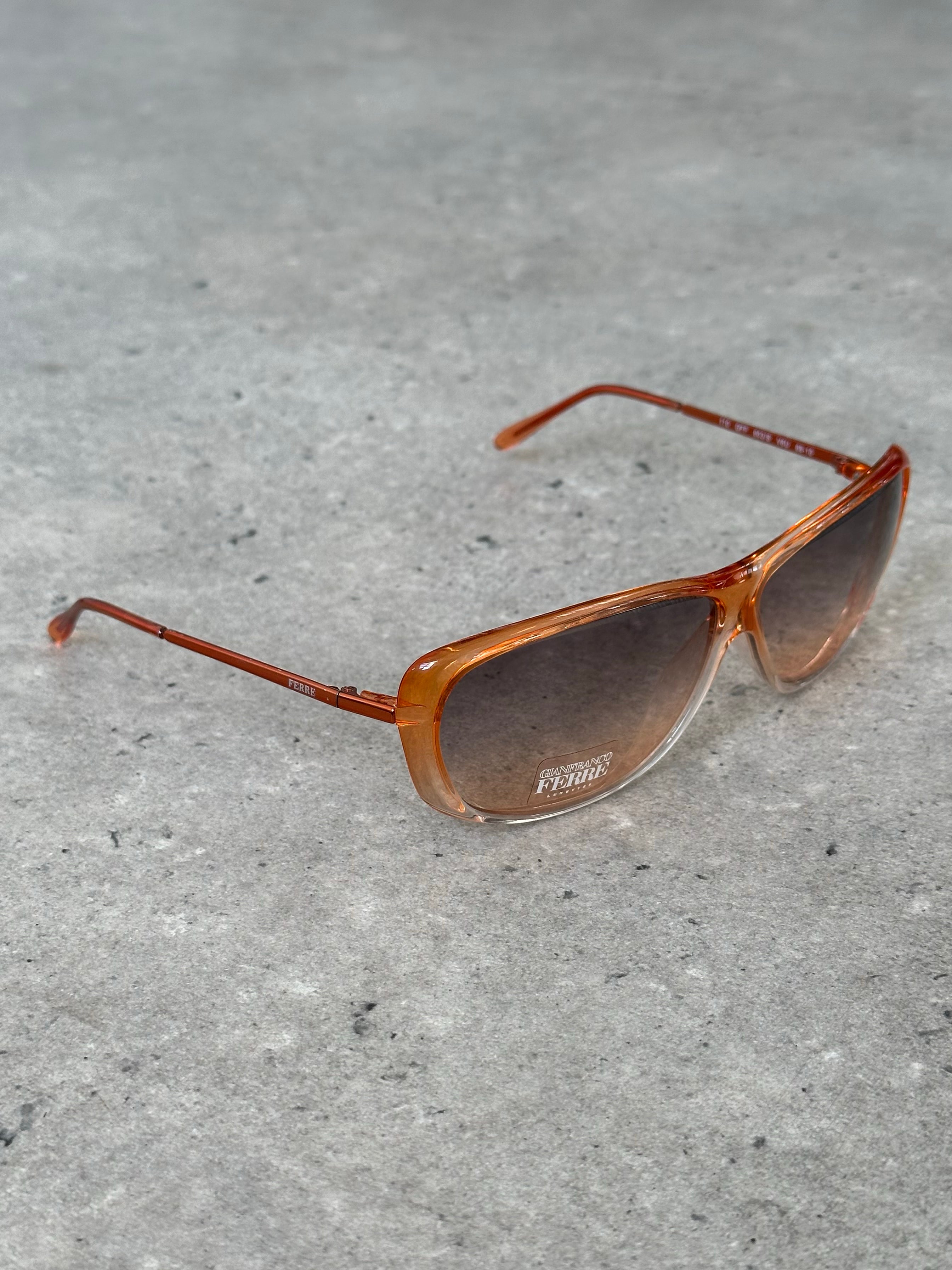 Gianfranco Ferre 1990s Gradient Shield Sunglasses