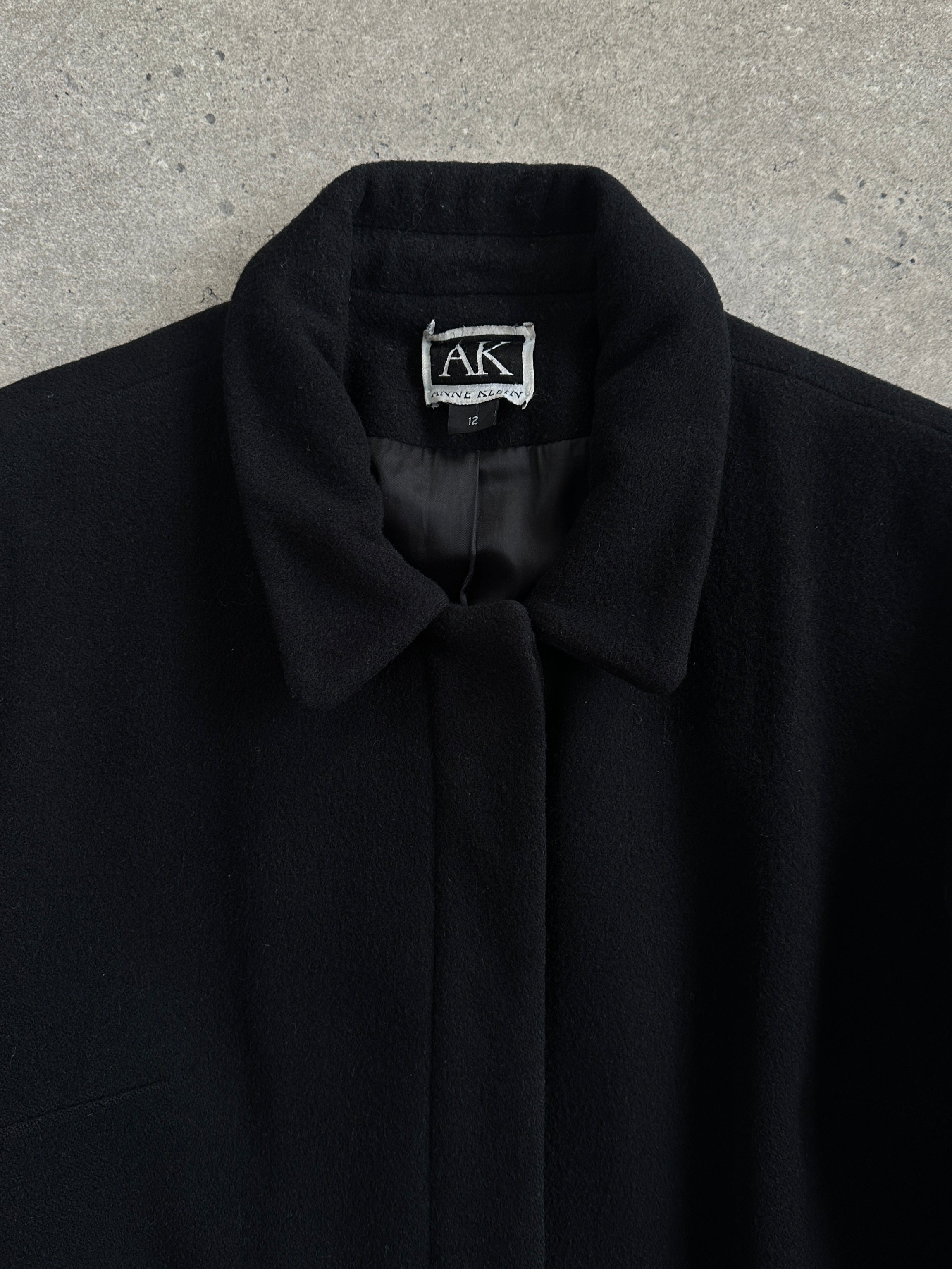 Vintage 1990s Pure Wool Floor Length Coat - M - SYLK