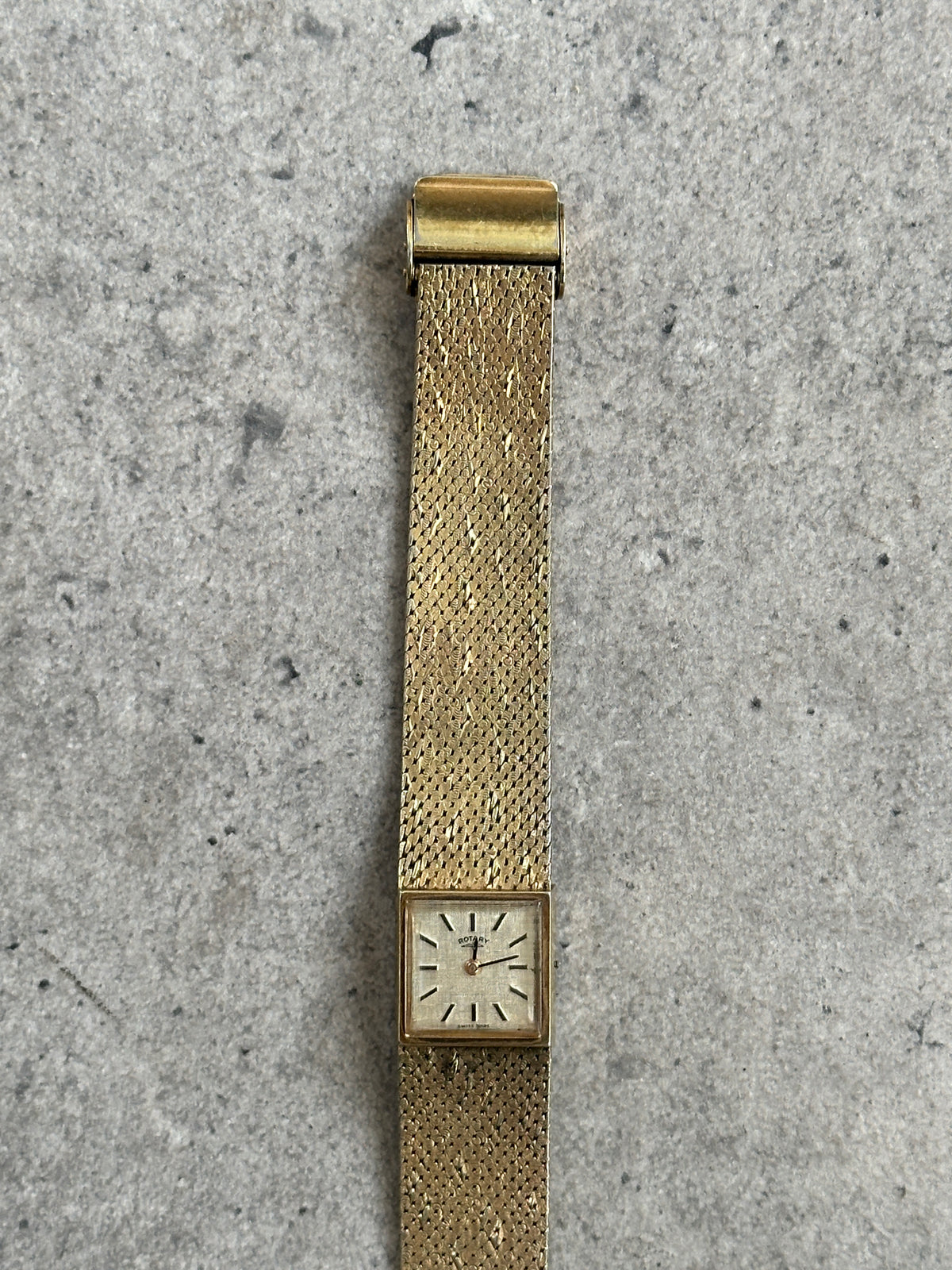 Rotary 1970s Swiss Gold Plated Mechanical Bracelet Watch Watch