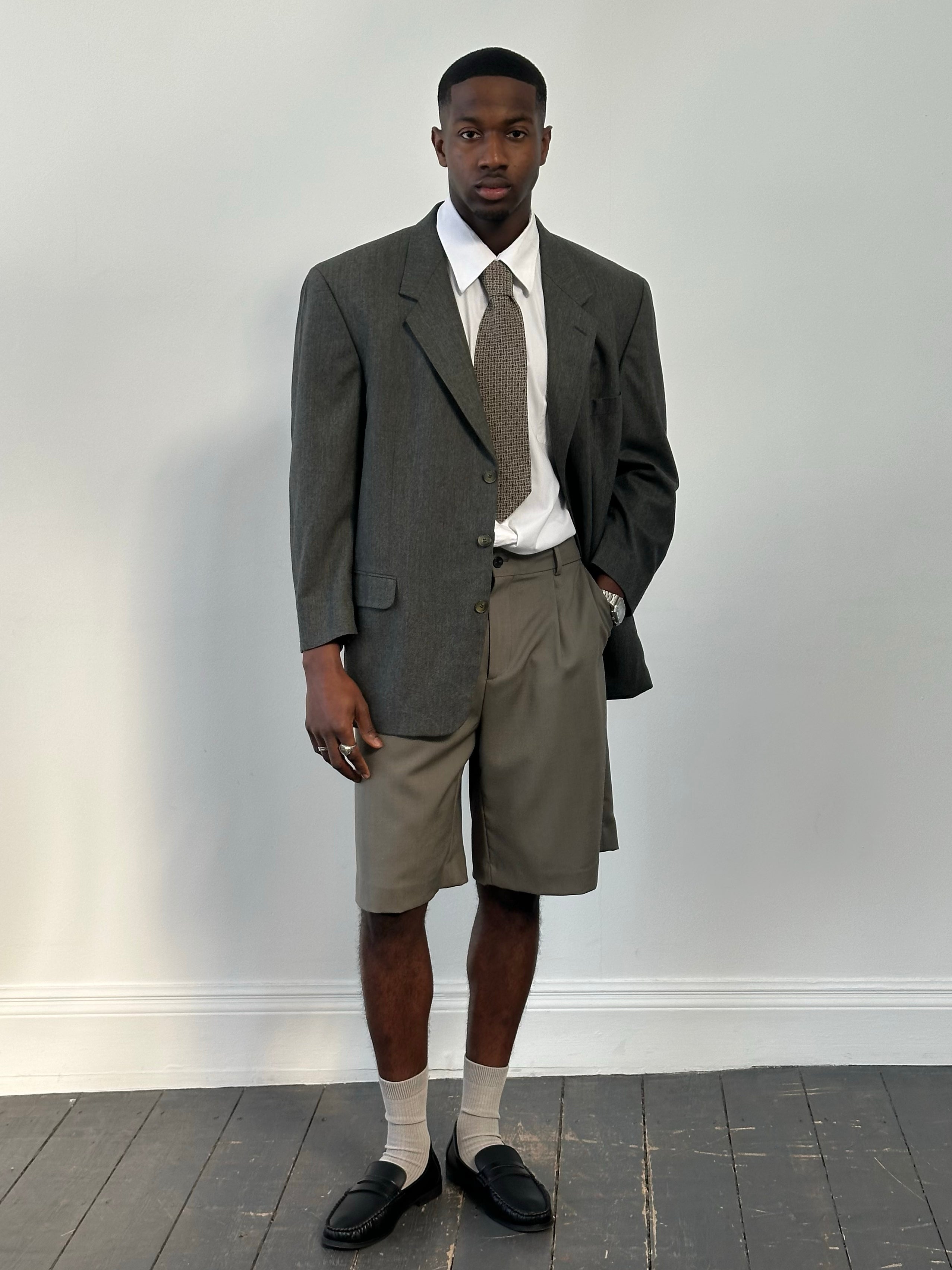 Yves Saint Laurent Pour Homme 1990s Pure Wool Single Breasted Blazer - 46R/XL