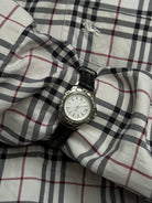 Vintage 1990s Silver Tone Japan Movement Round Quartz Watch - SYLK