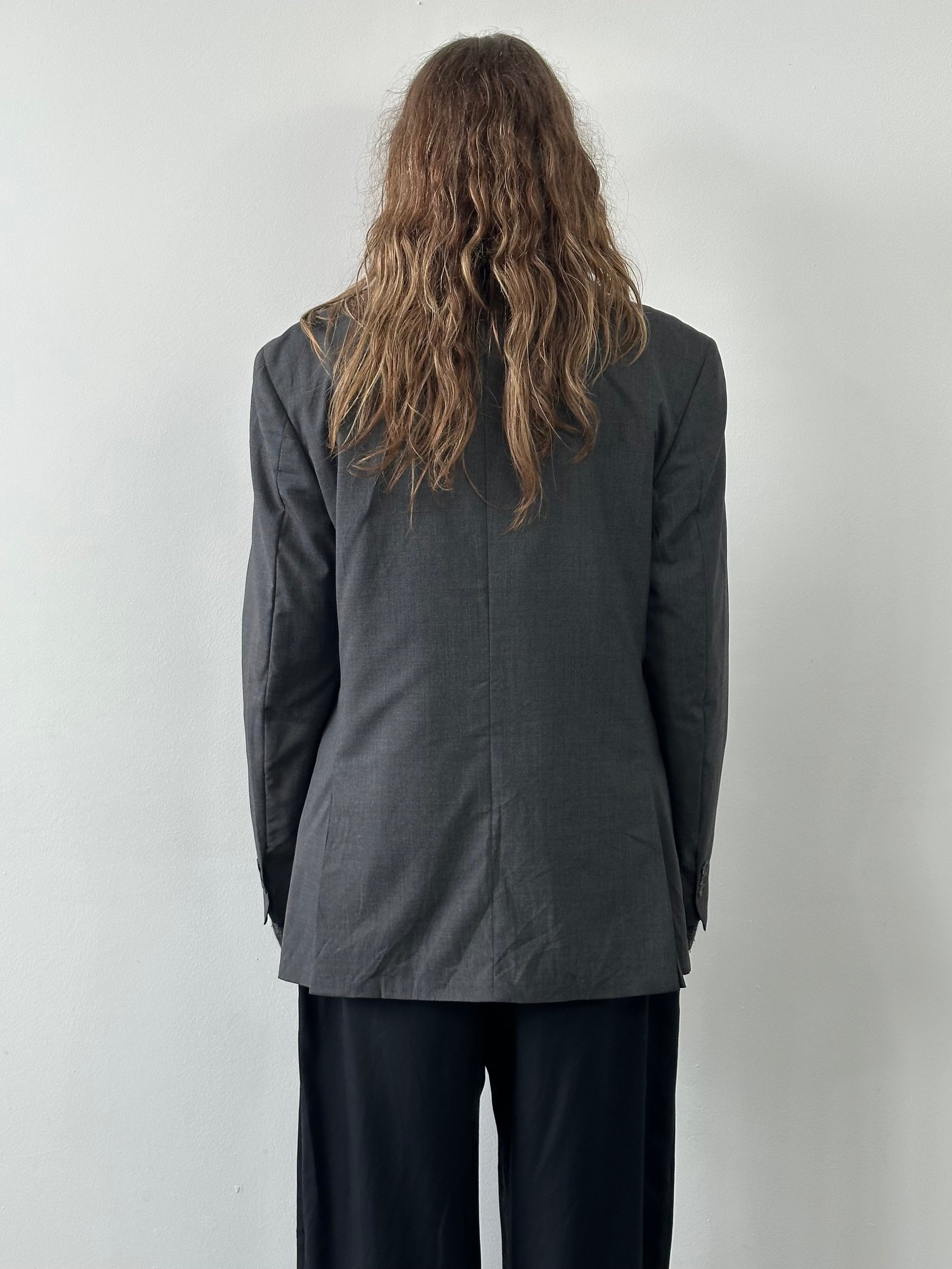 Loro Piana 1990s pure wool single-breasted blazer in size 42R/XL, tailored fit with classic lapels and button closure.