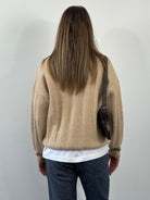 Vintage 1980s Wool Mohair Knitted Polo Jumper - M - SYLK